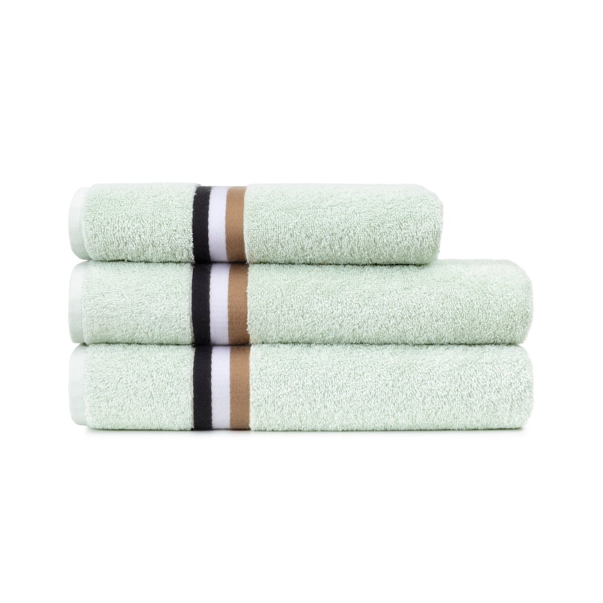 Serviette de toilette  en coton, b linea | Vert BOSS HOME Maison