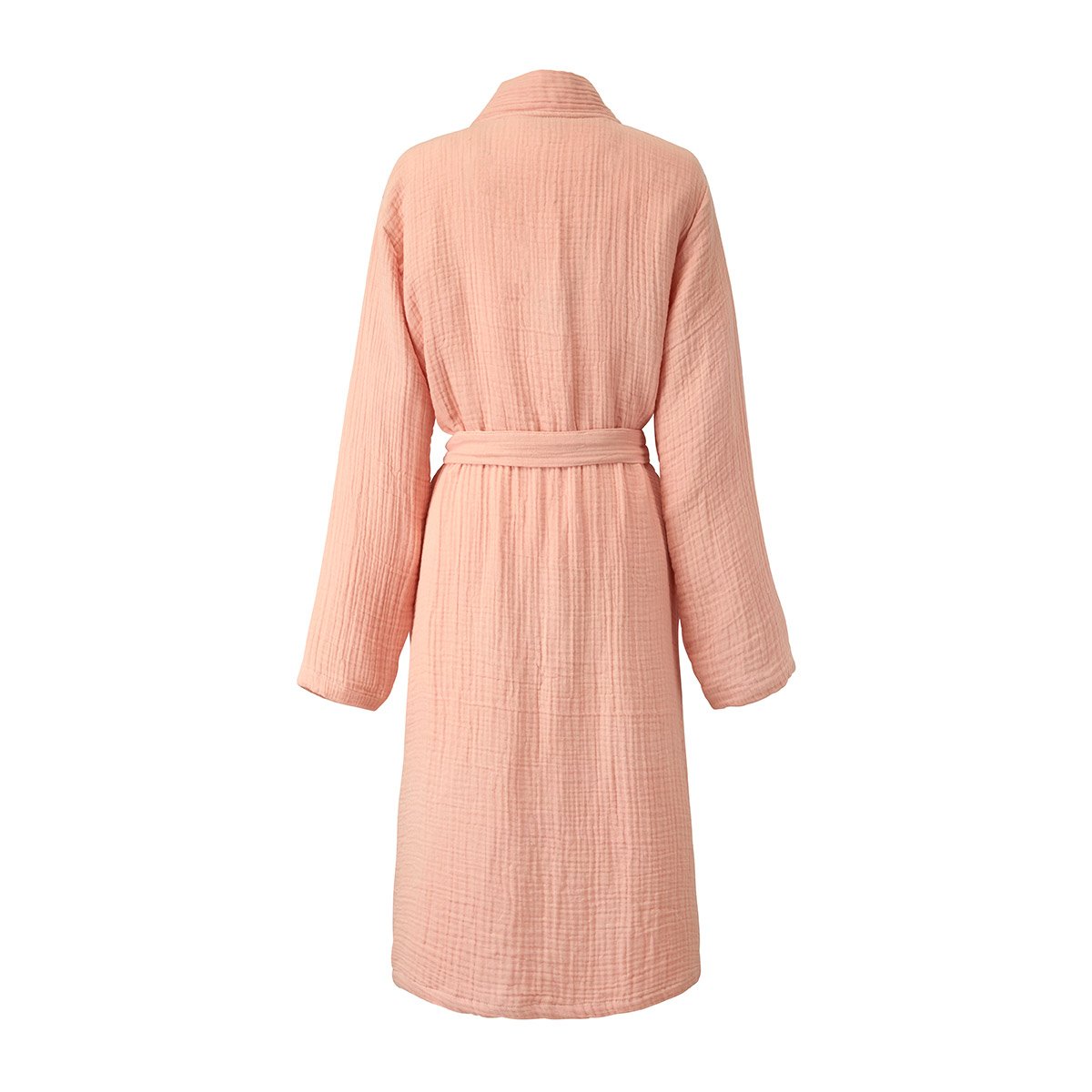 Peignoir long en gaze de coton, egee DESFORGES Rose