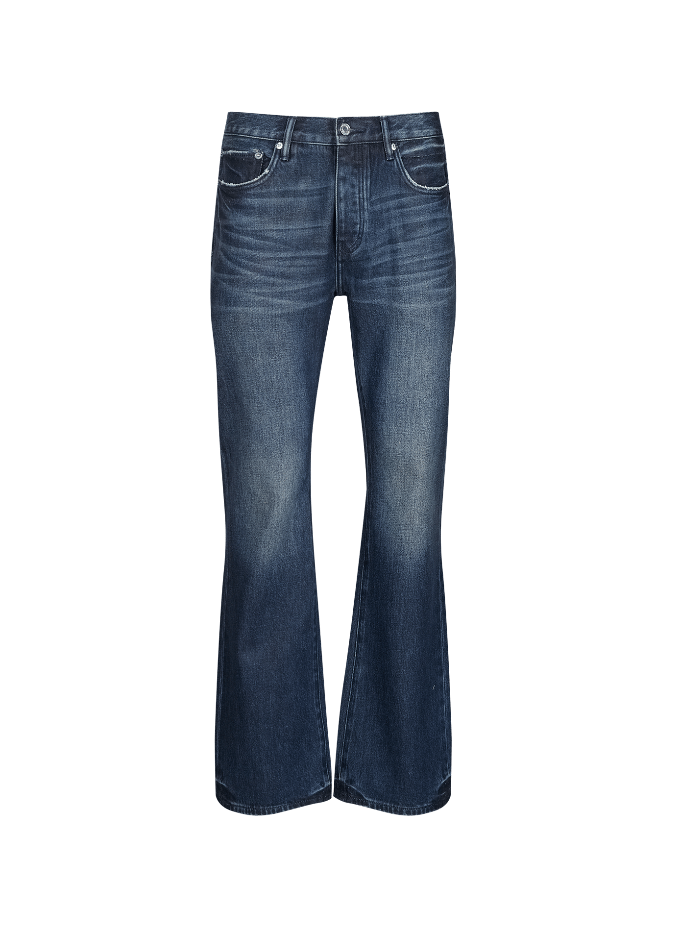 Bootcut washed denim jeans in cotton PURPLE BRAND Blue