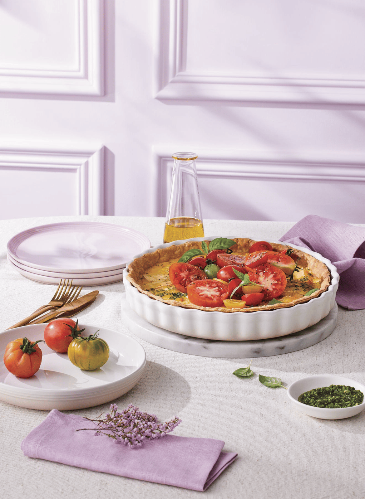 Keramische Tarteform LE CREUSET Beige