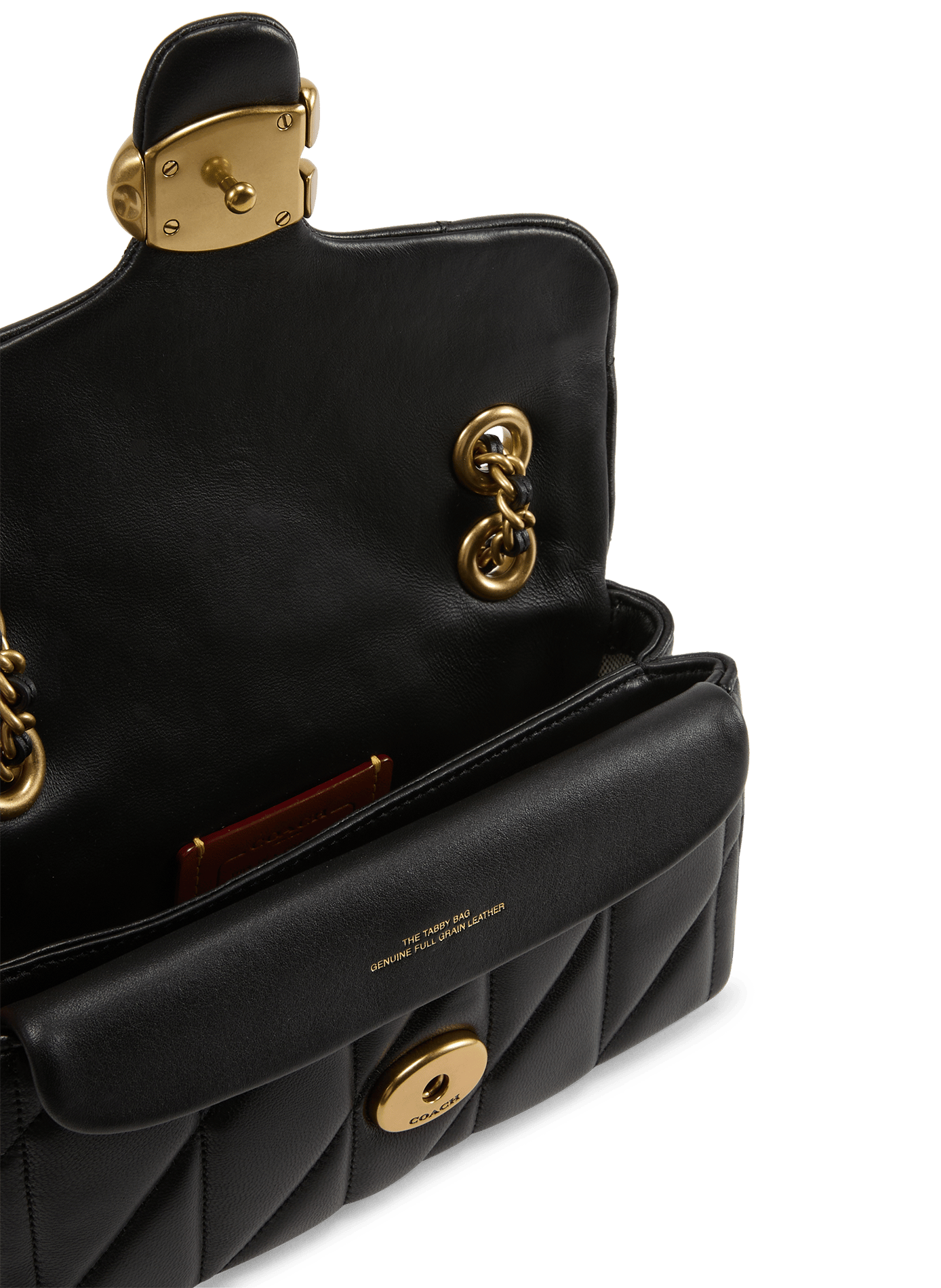 Sac à main matelassé Tabby 20 en cuir COACH Noir