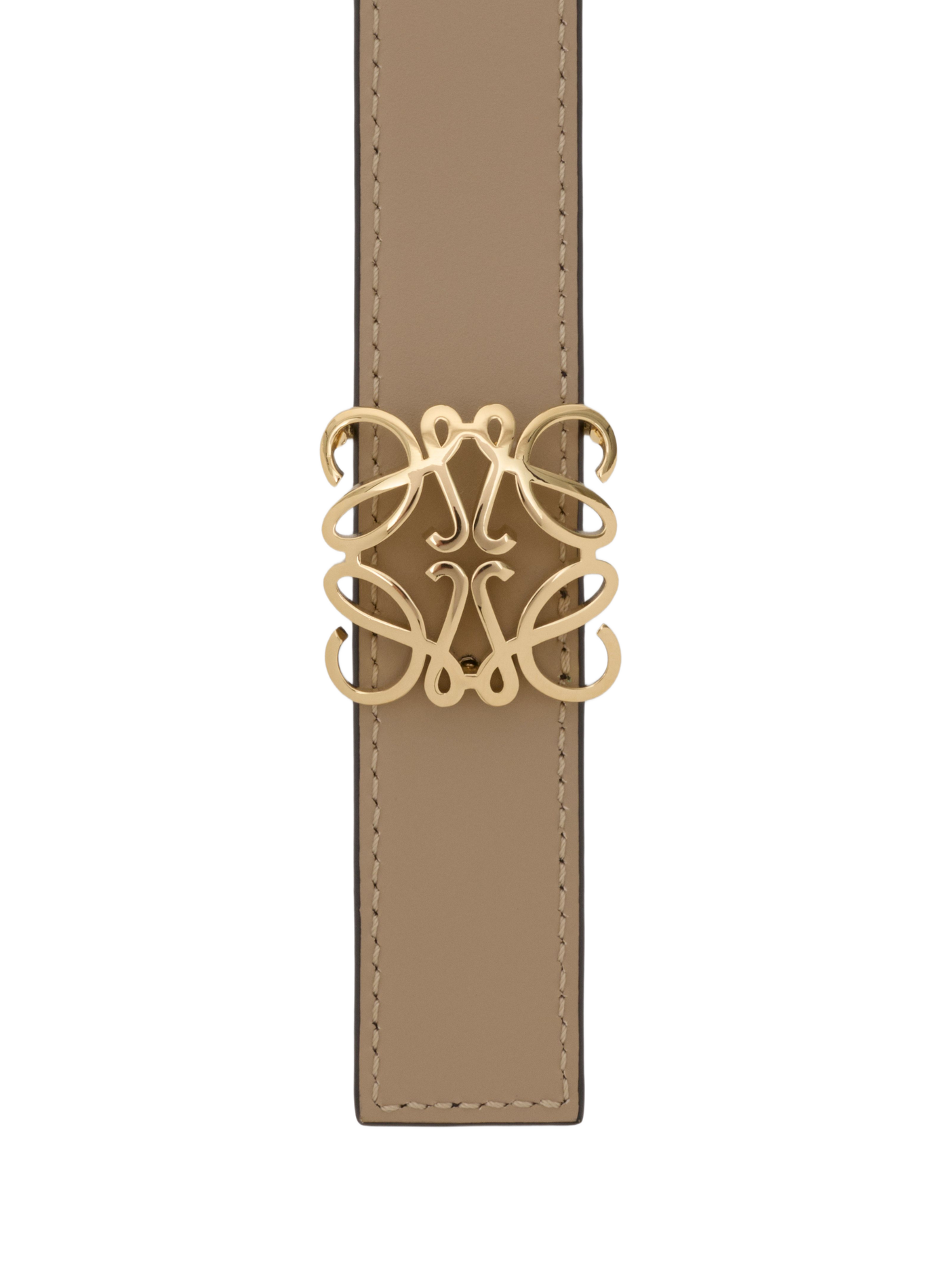 Ceinture réversible Anagram Bombé en cuir de veau lisse LOEWE Multicolore