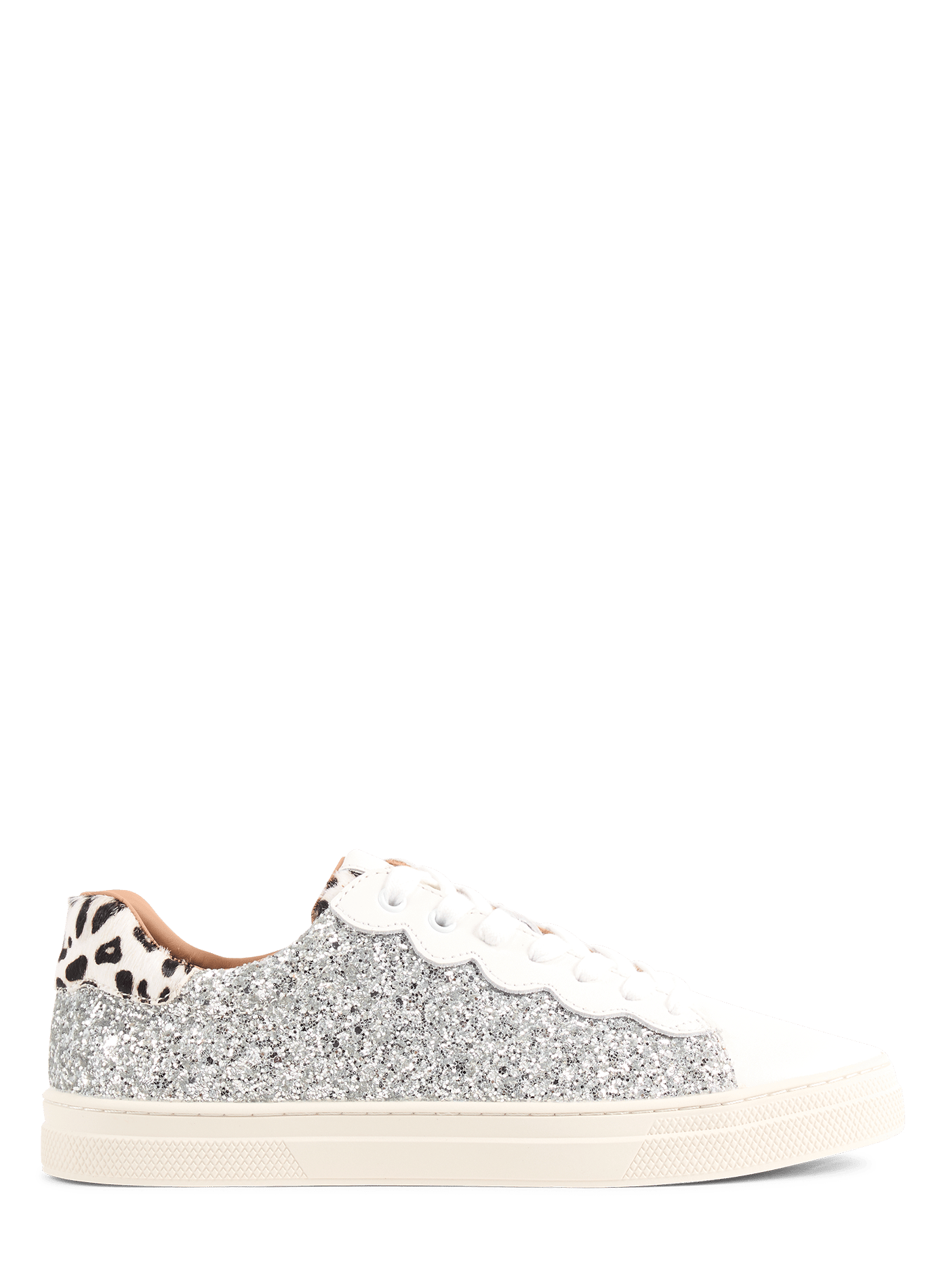 Sparkle Wave Glitter Sneakers SCHMOOVE Silver