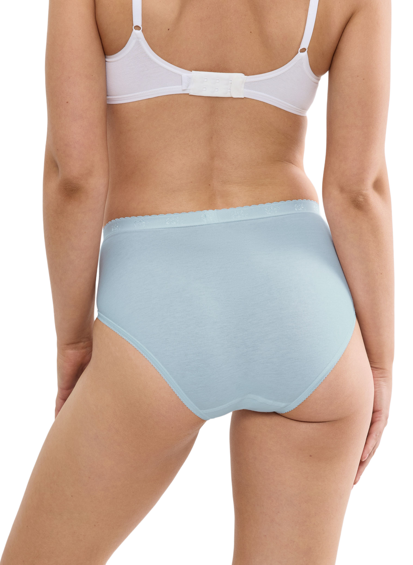 Set aus 4 Slips aus Baumwollmischung SLOGGI Blau