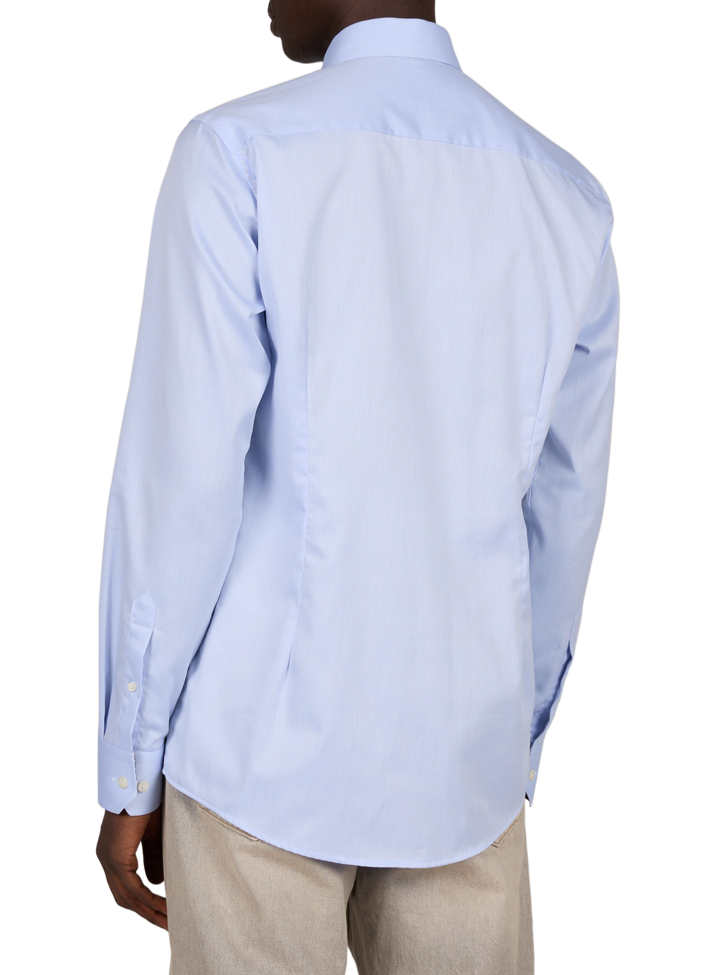 Straight classic collar shirt in cotton ETON Blue