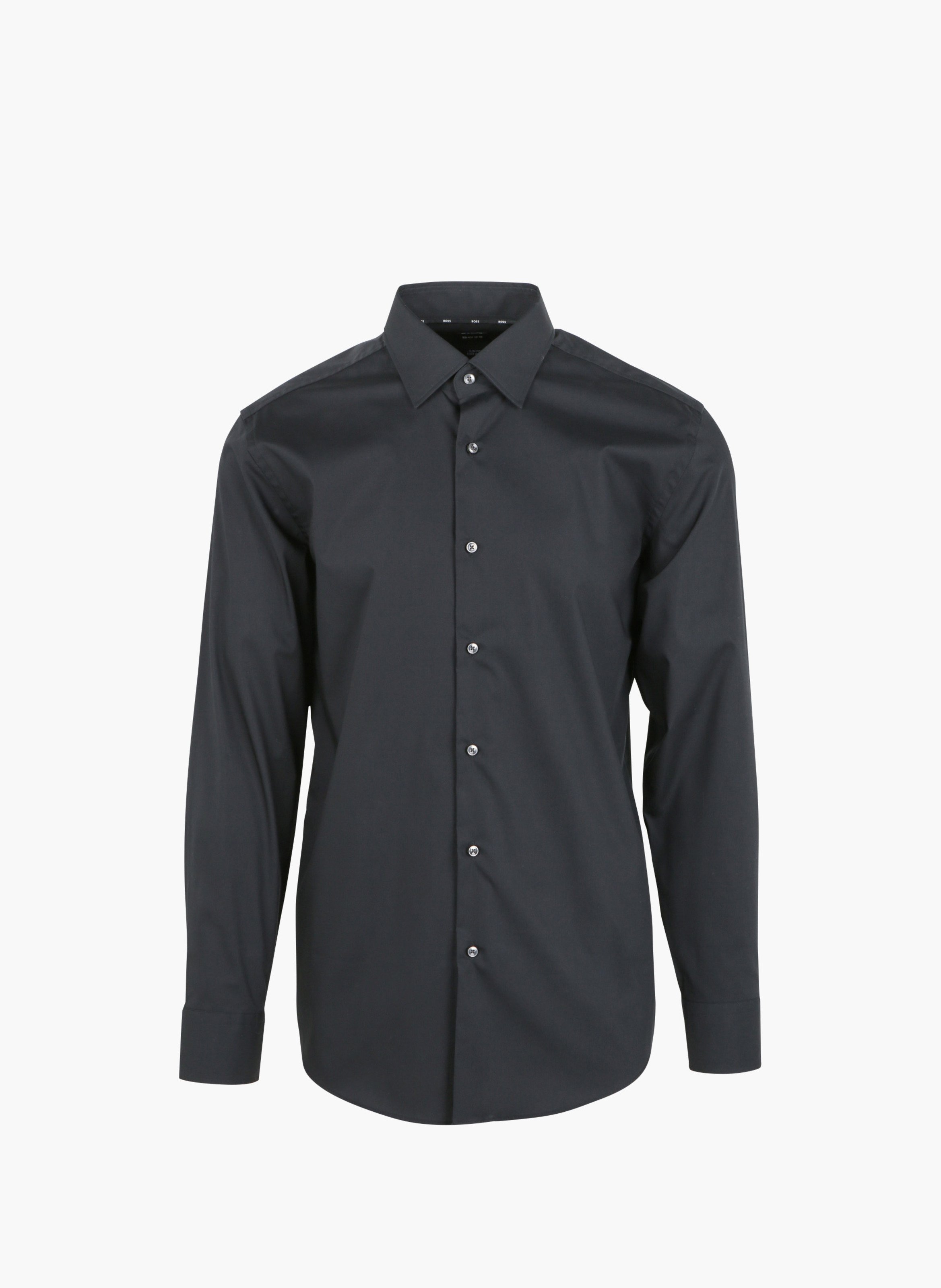 Chemise slim fit en coton mélangé BOSS Noir
