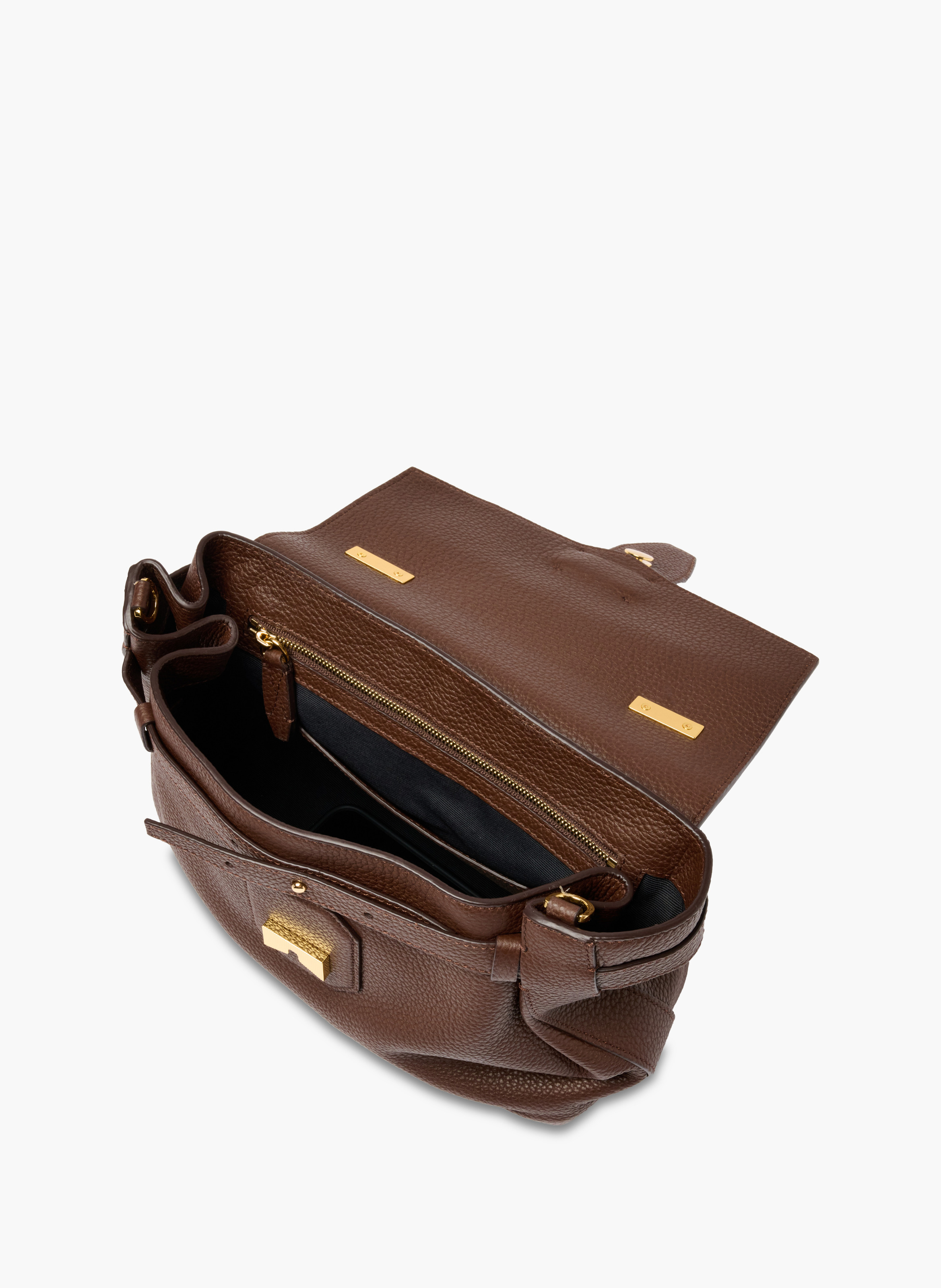 Sac porté main m charlie de lancel en cuir LANCEL Marron