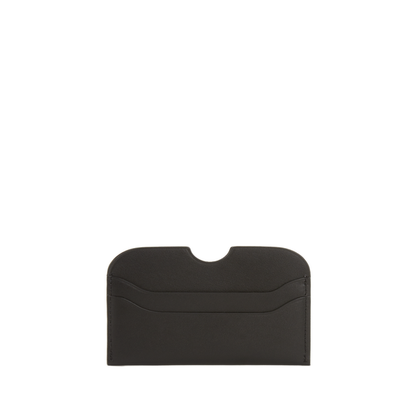 Acne Studios Leather Card Holder In Black