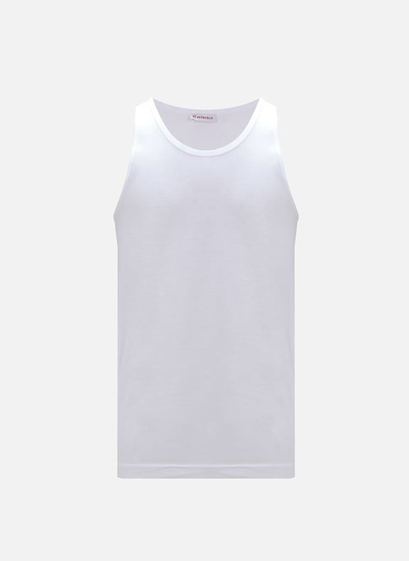 Cotton tank top White by EMINENCE EMINENCE Cotton tank top White