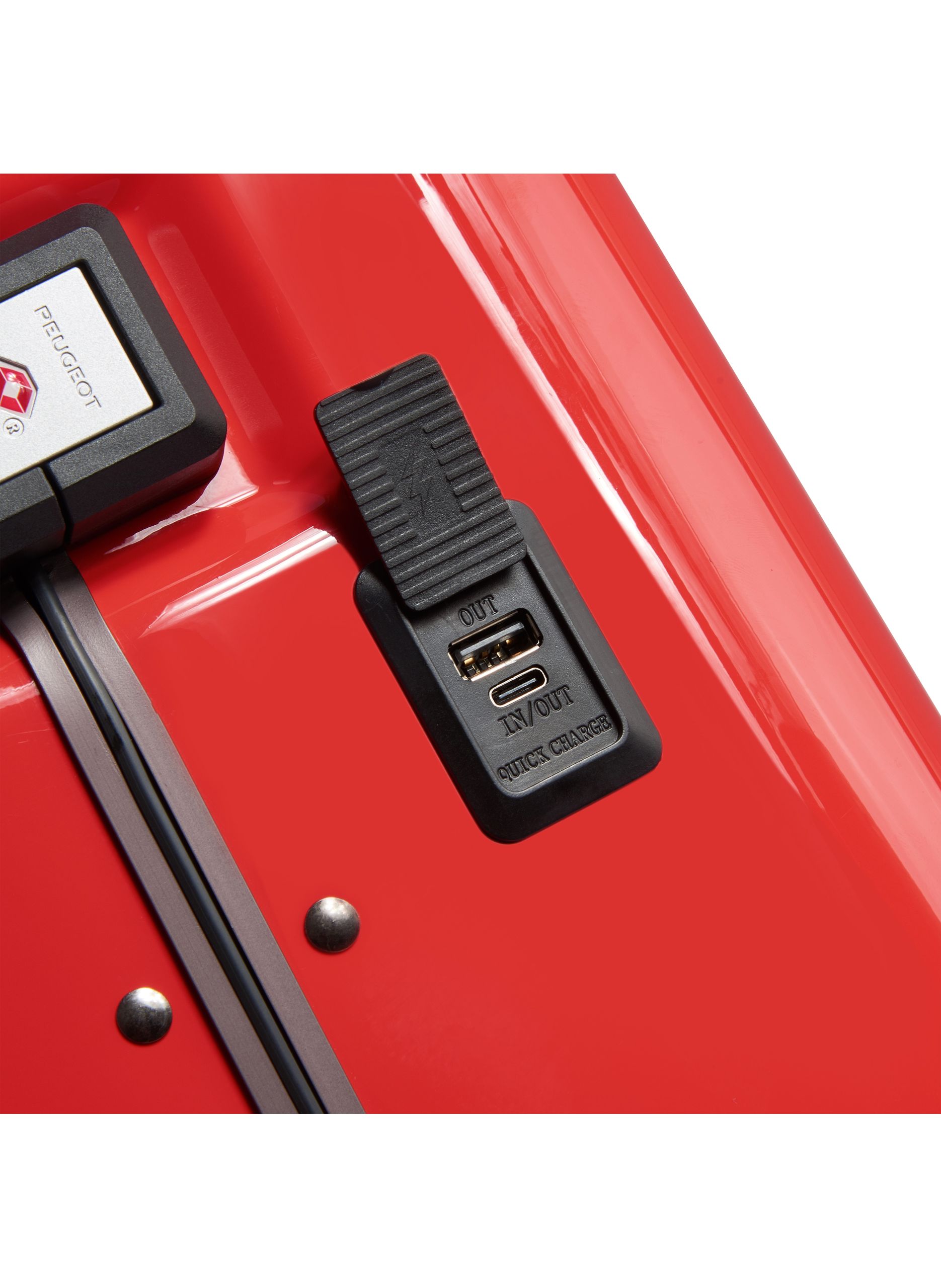 Valise cabine rigide taille s - peugeot voyages PEUGEOT VOYAGES Rouge