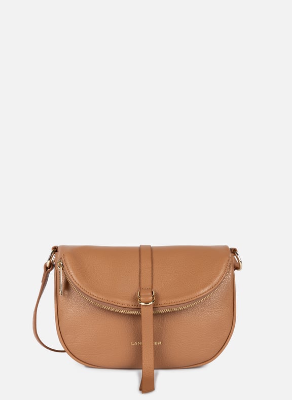 Sac besace - dune gaia Marron by LANCASTER LANCASTER Sac besace - dune gaia Marron