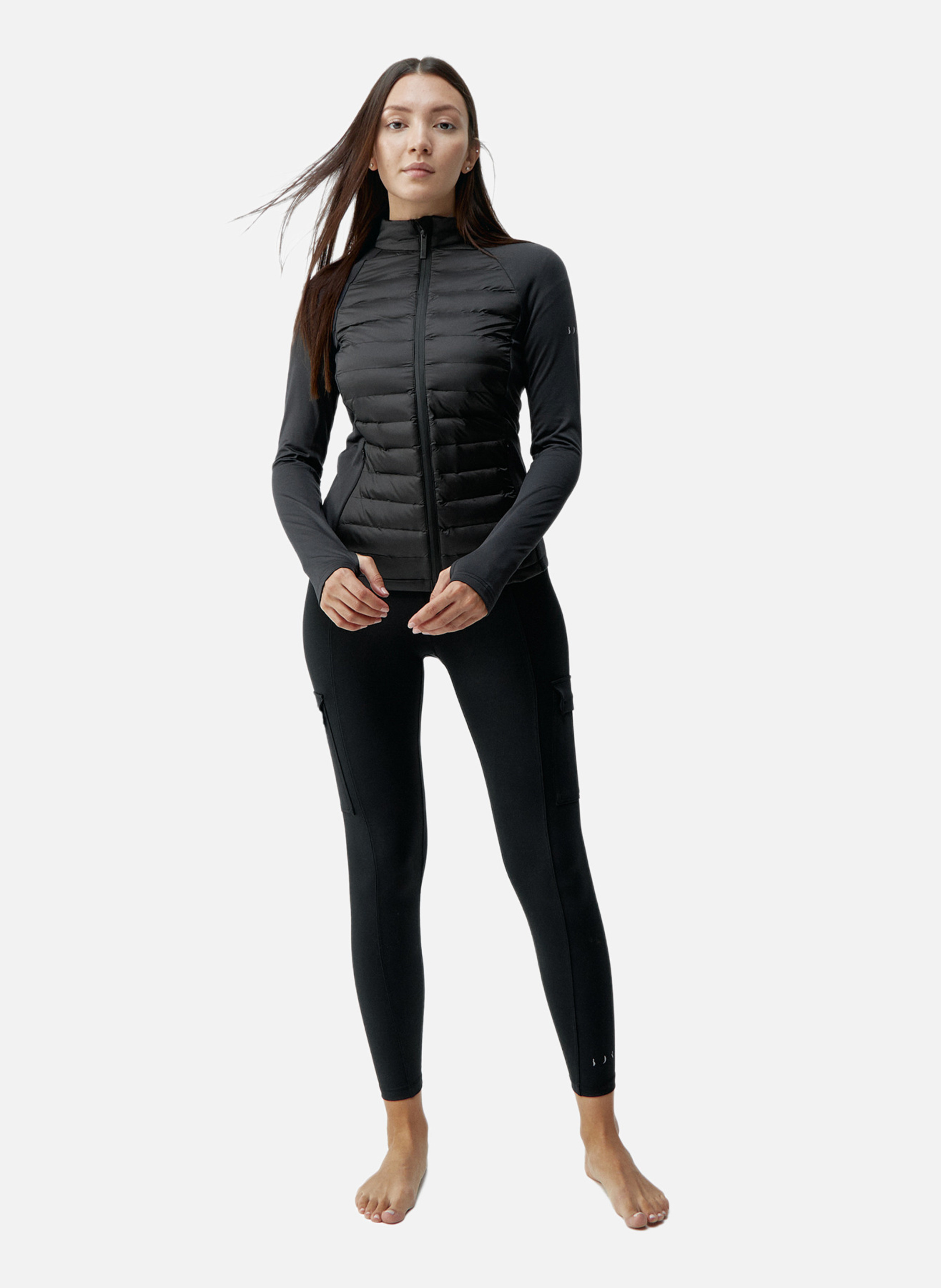 Veste de sport zippée performance athleisure zuri BORN LIVING YOGA Noir