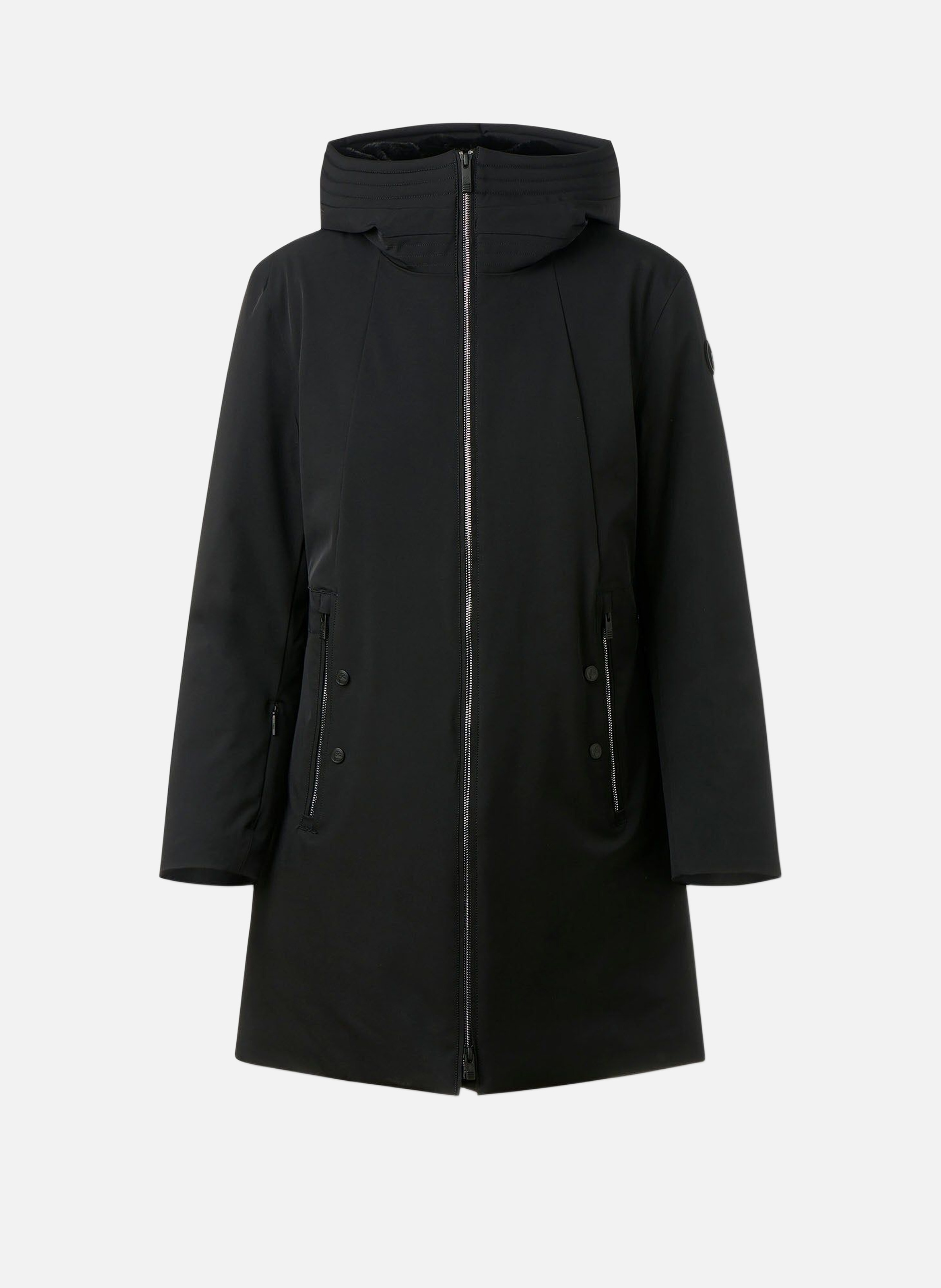 Manteau misha col montant coupe regular FUSALP Noir