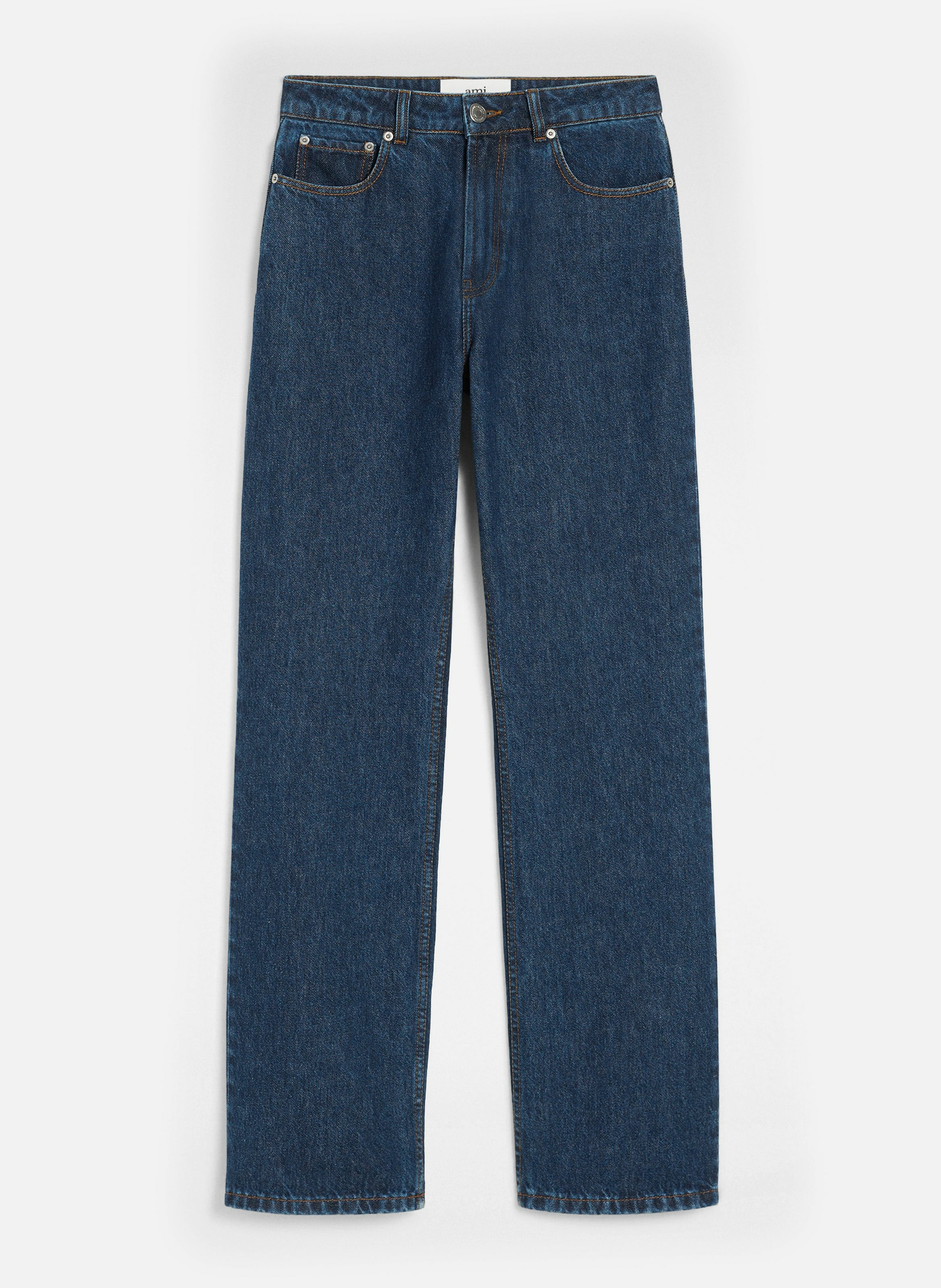 Jean coupe large en coton AMI PARIS Bleu