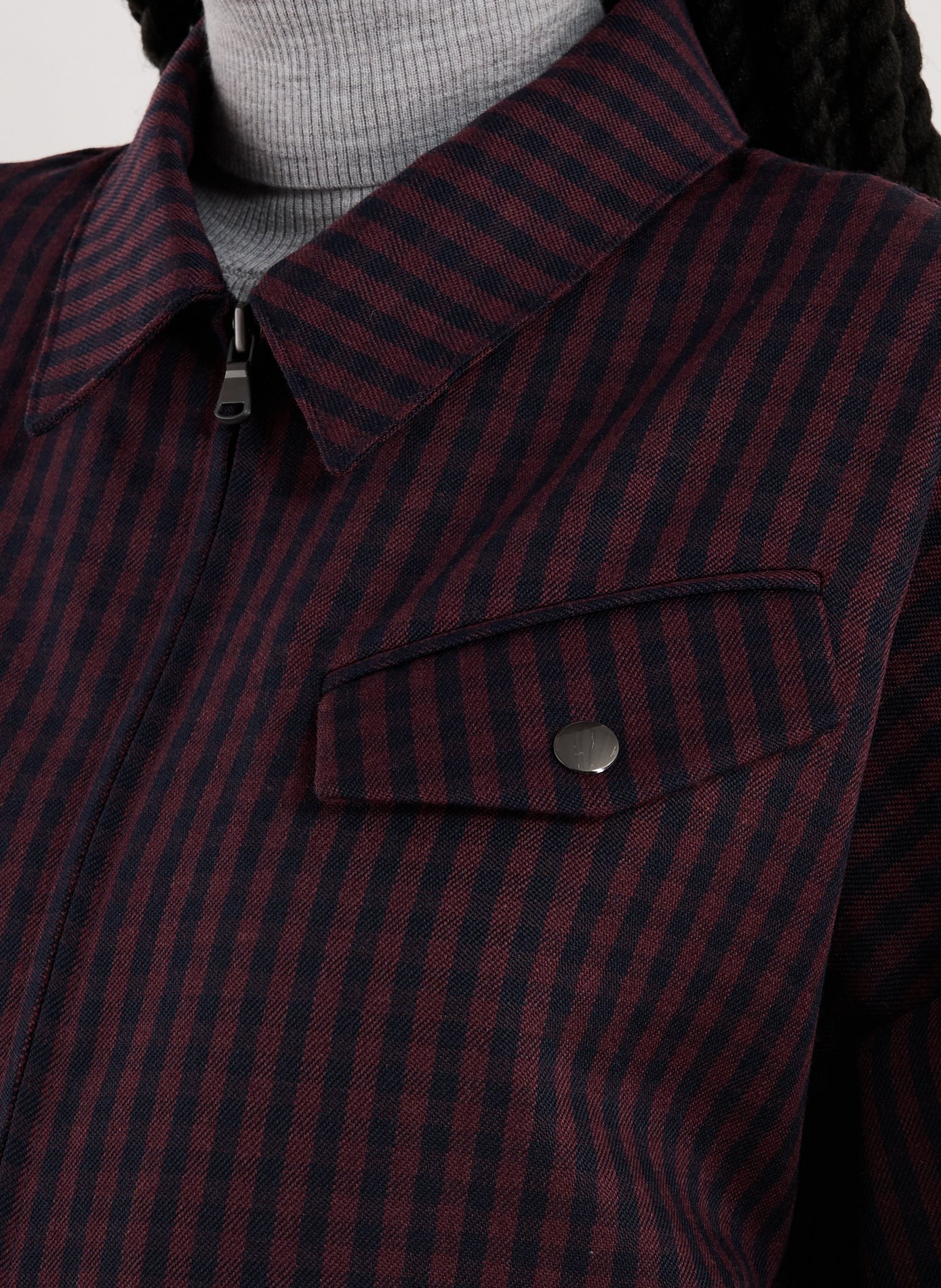 Veste à carreaux en laine TIBI Multicolore