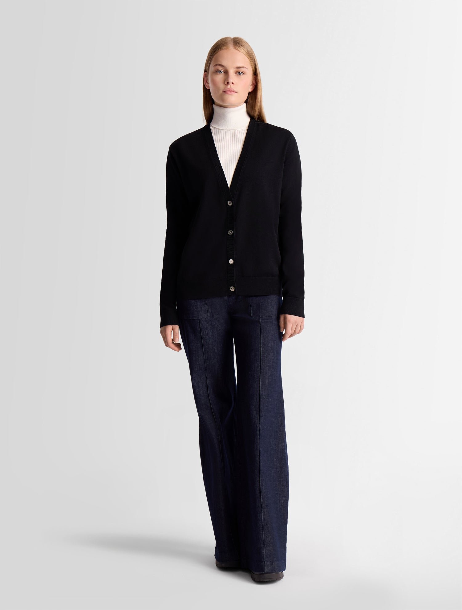 FUSALP Gilet leovra col blazer coupe regular Noir