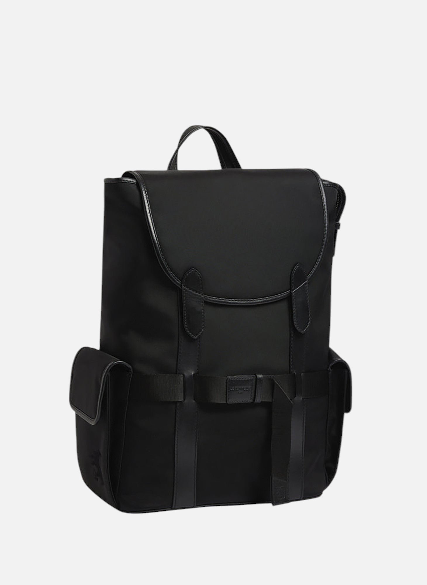 Sac à dos à rabat noah en toile nylon LE TANNEUR Noir