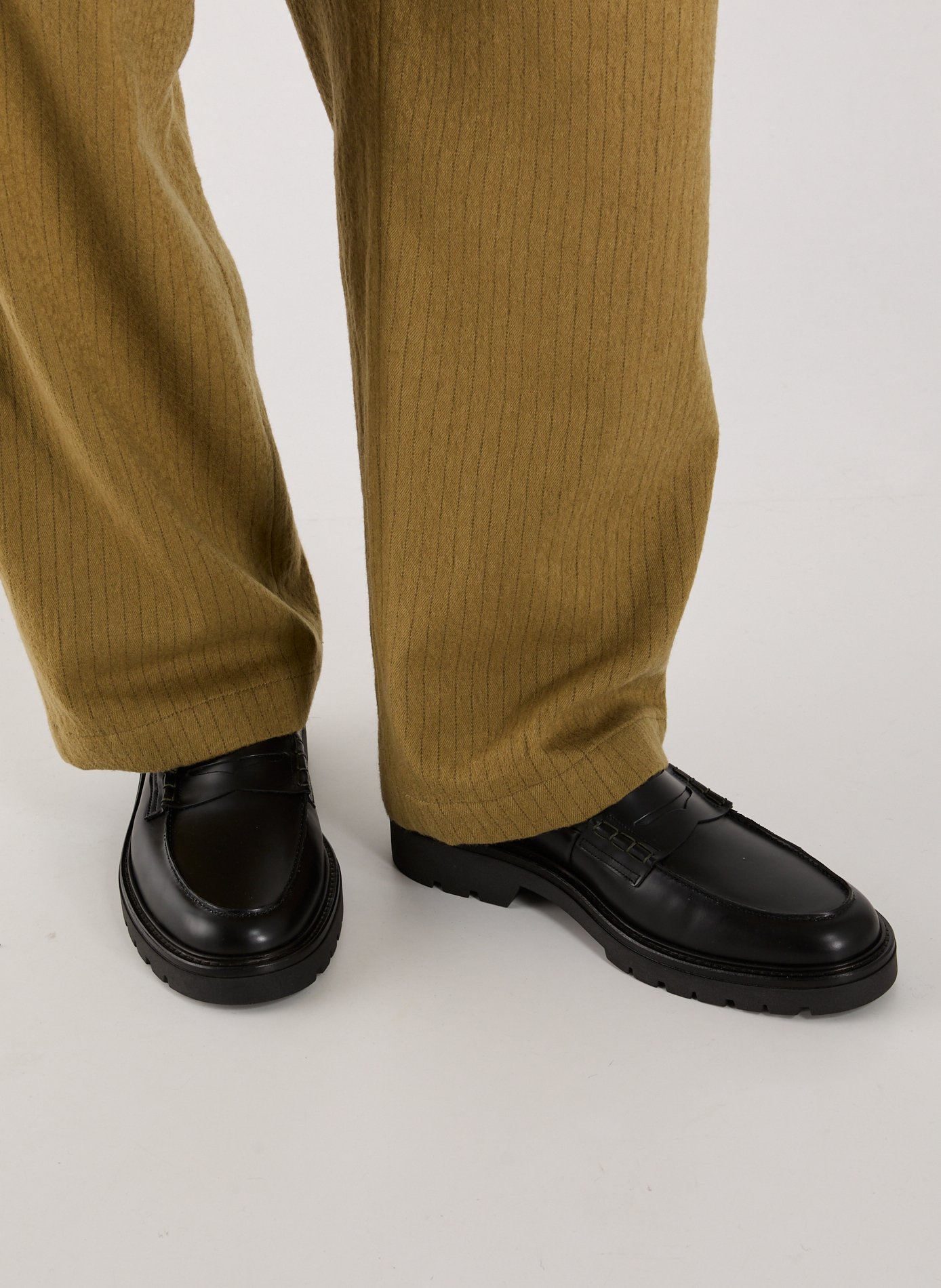 Mocassins unis en cuir PAUL SMITH Noir