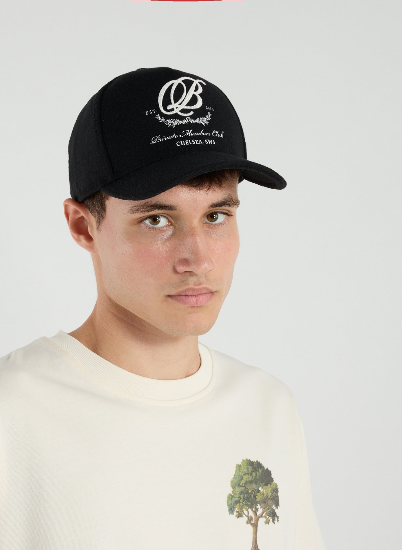 Embroidered wool cap ONLY THE BLIND Black