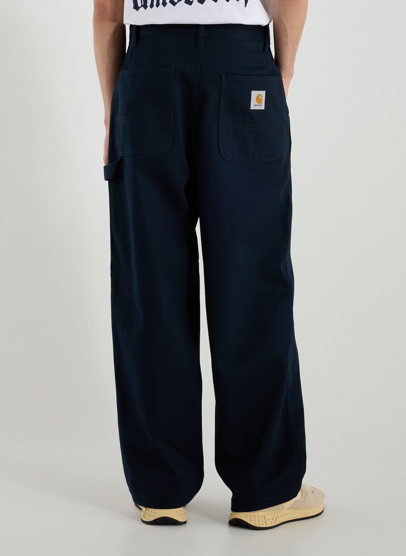 Straight cotton trousers CARHARTT WIP Blue