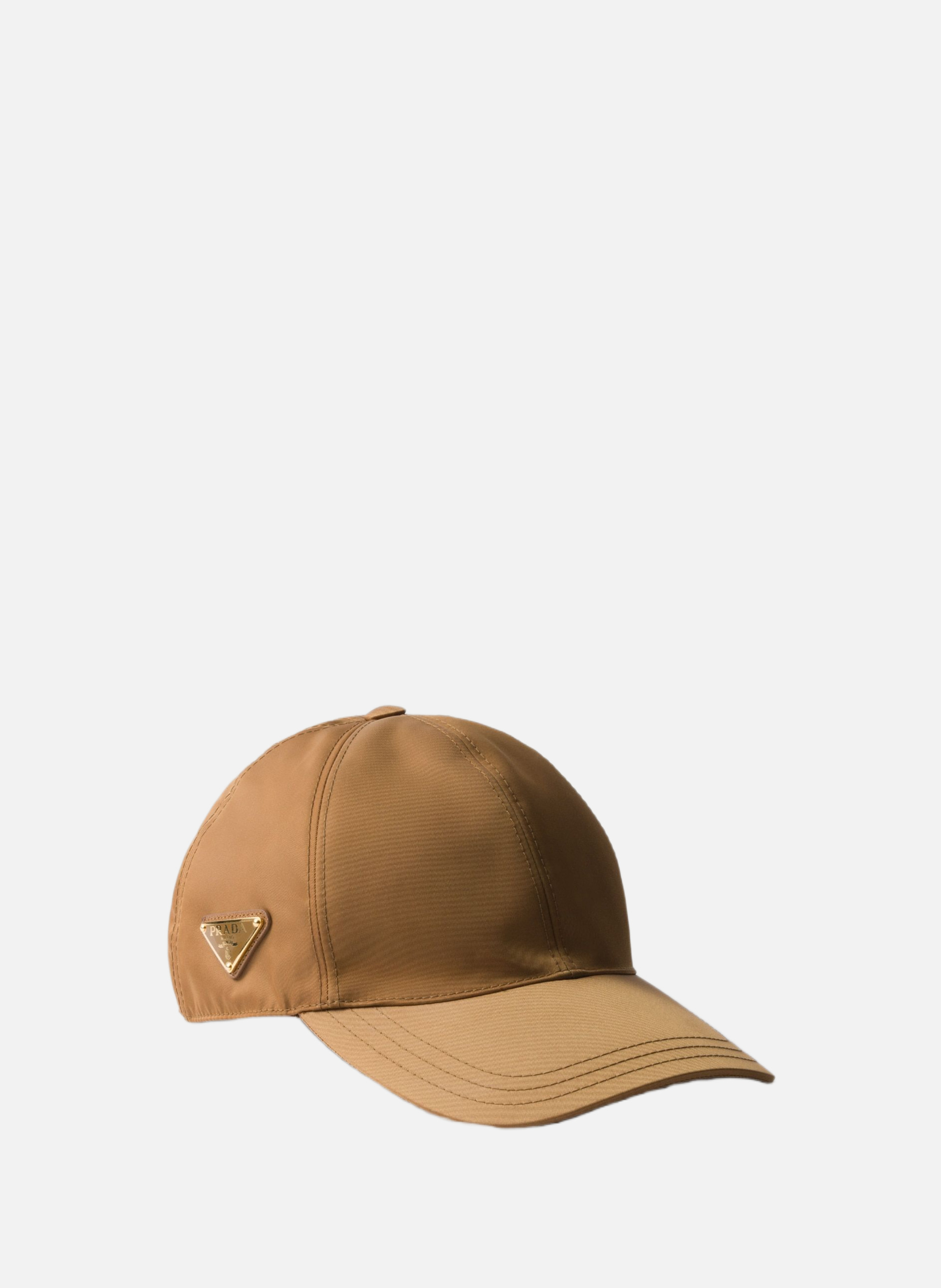 Casquette de baseball en re-nylon PRADA Marron