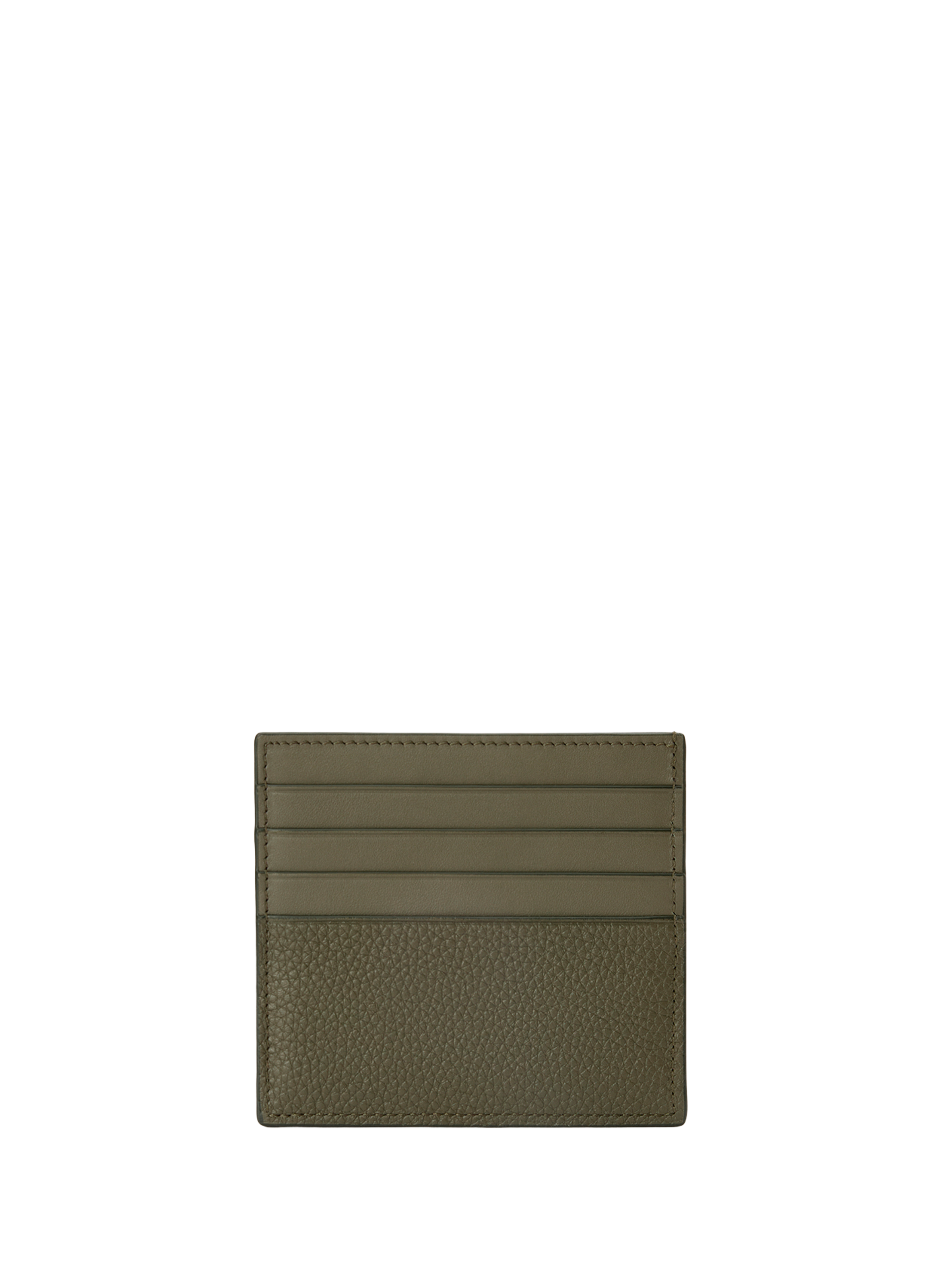 Open cardholder in soft grained calf leather LOEWE Green