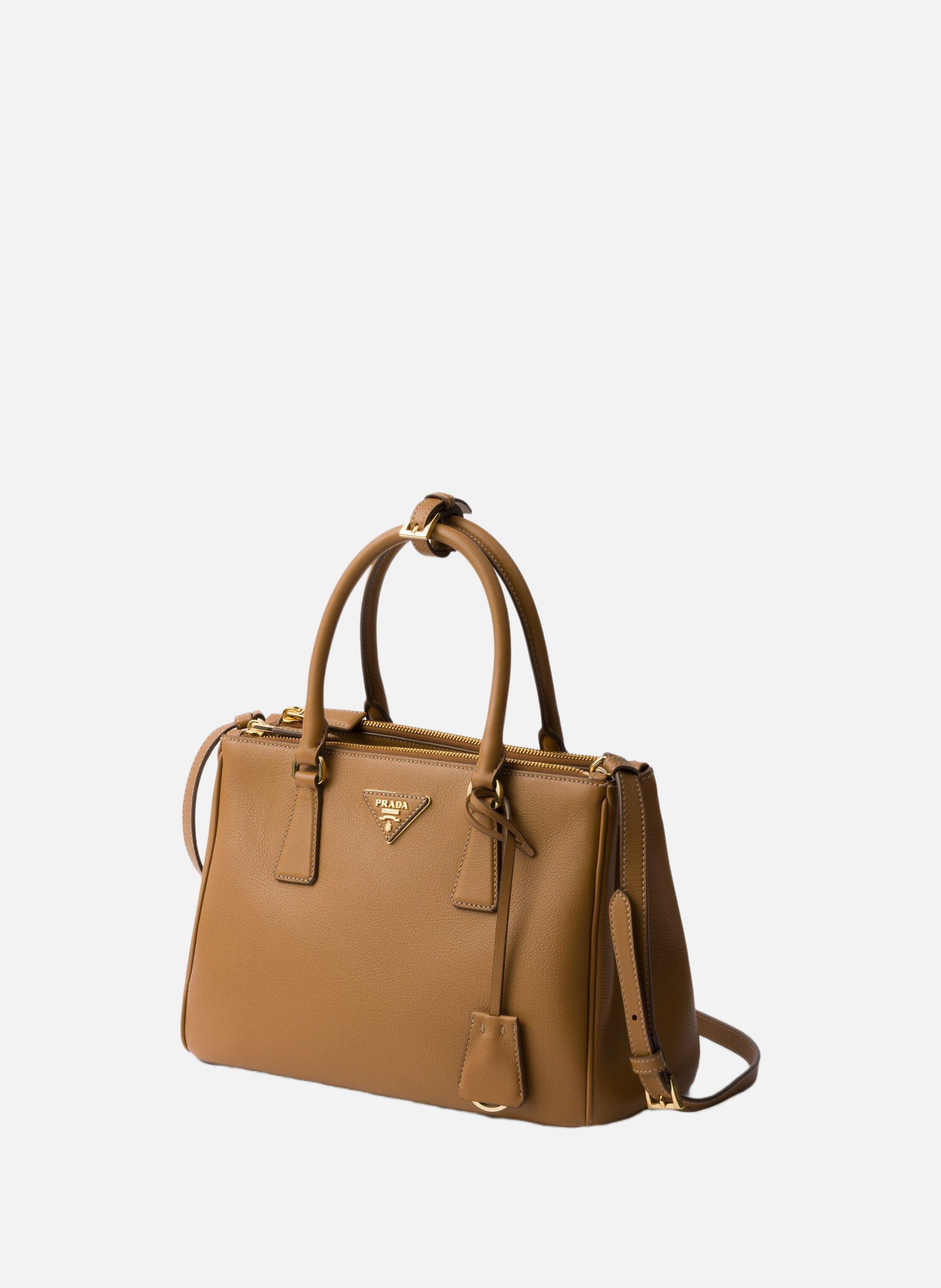 Sac prada galleria en cuir PRADA Marron