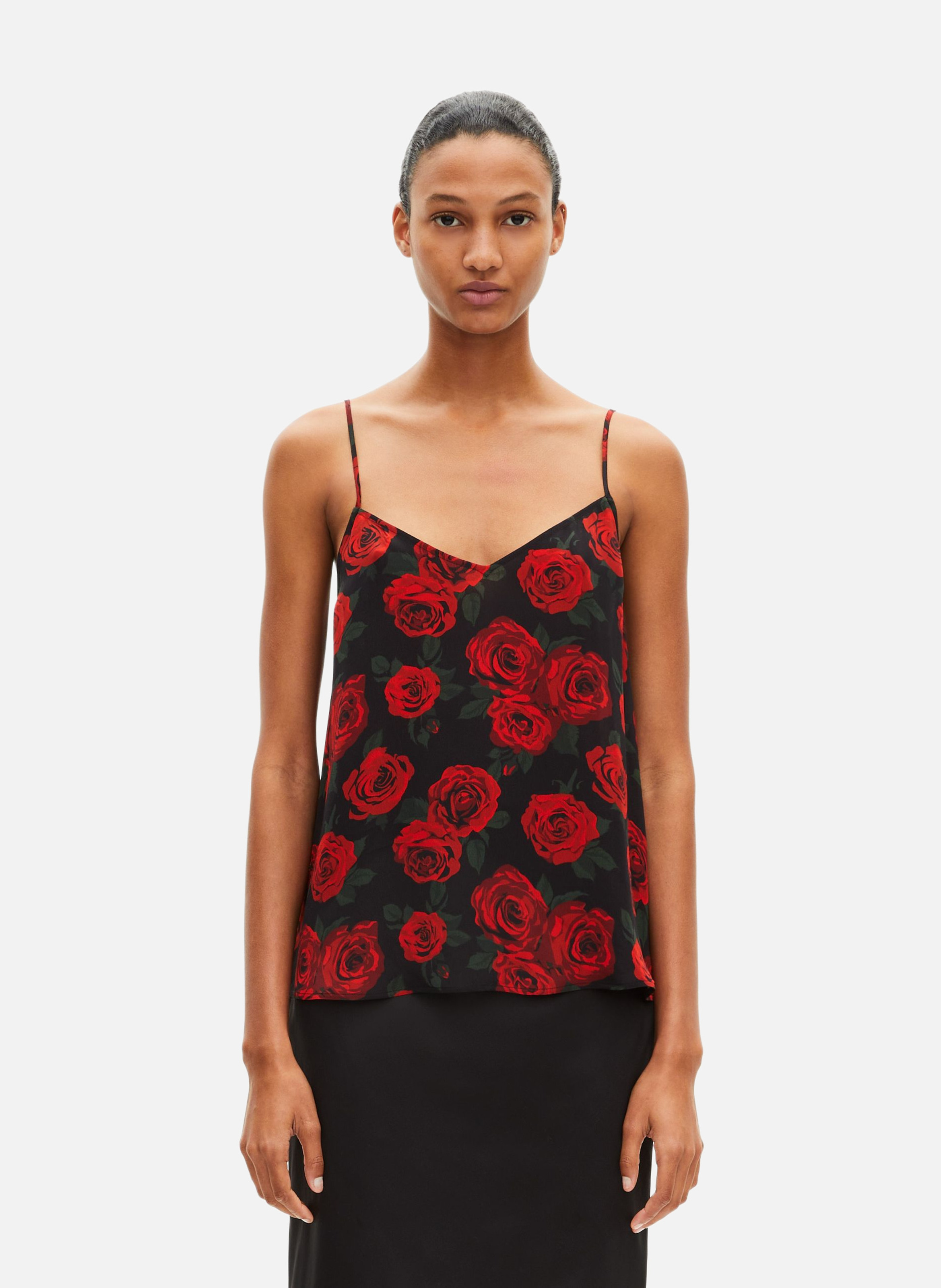 Caraco imprimé fleuri THE KOOPLES Noir