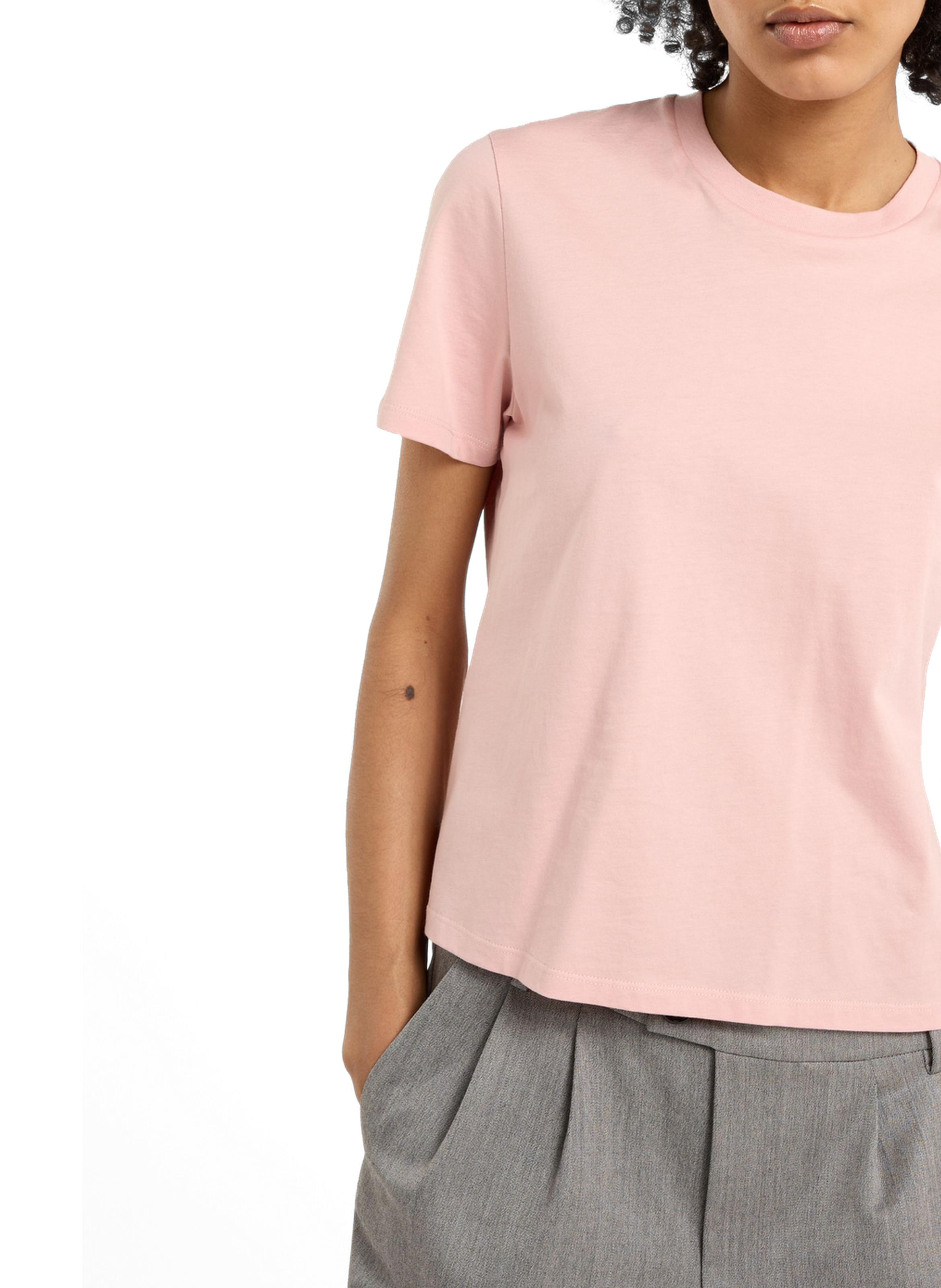 T-shirt court Acla en coton SAISON 1865 Rose