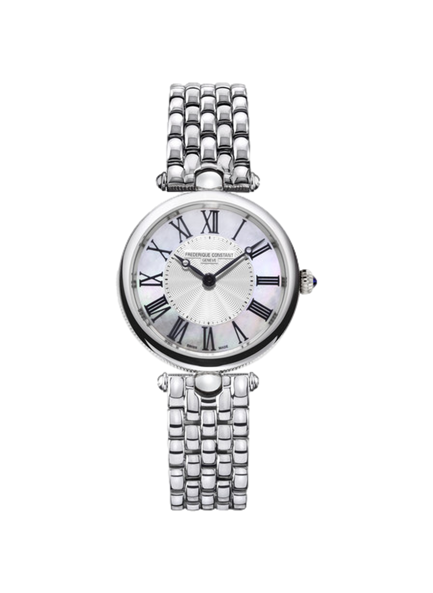 Montre quartz Classics Art Deco Round en acier inoxydable FREDERIQUE CONSTANT Vert