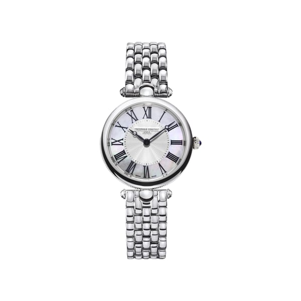 Montre quartz Classics Art Deco Round en acier inoxydable Montre quartz Classics Art Deco Round en acier inoxydable