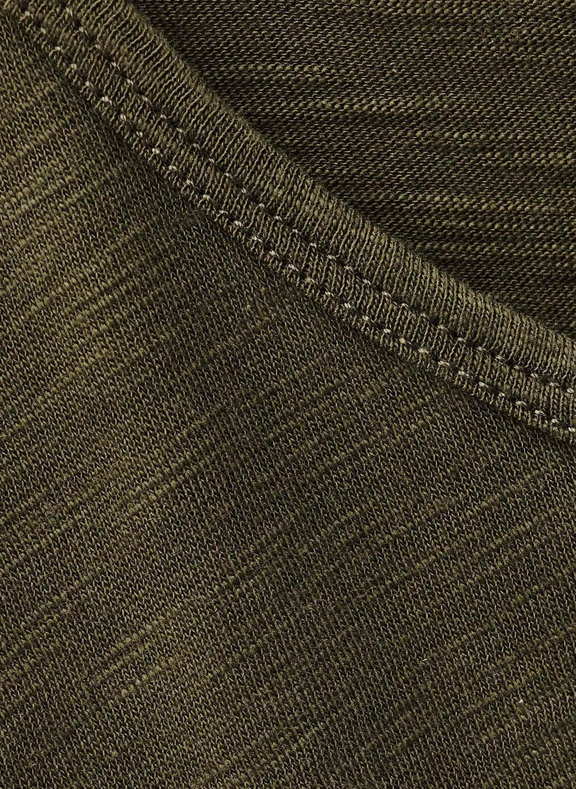 Tee-shirt ample col rond en coton vina BA&SH Kaki