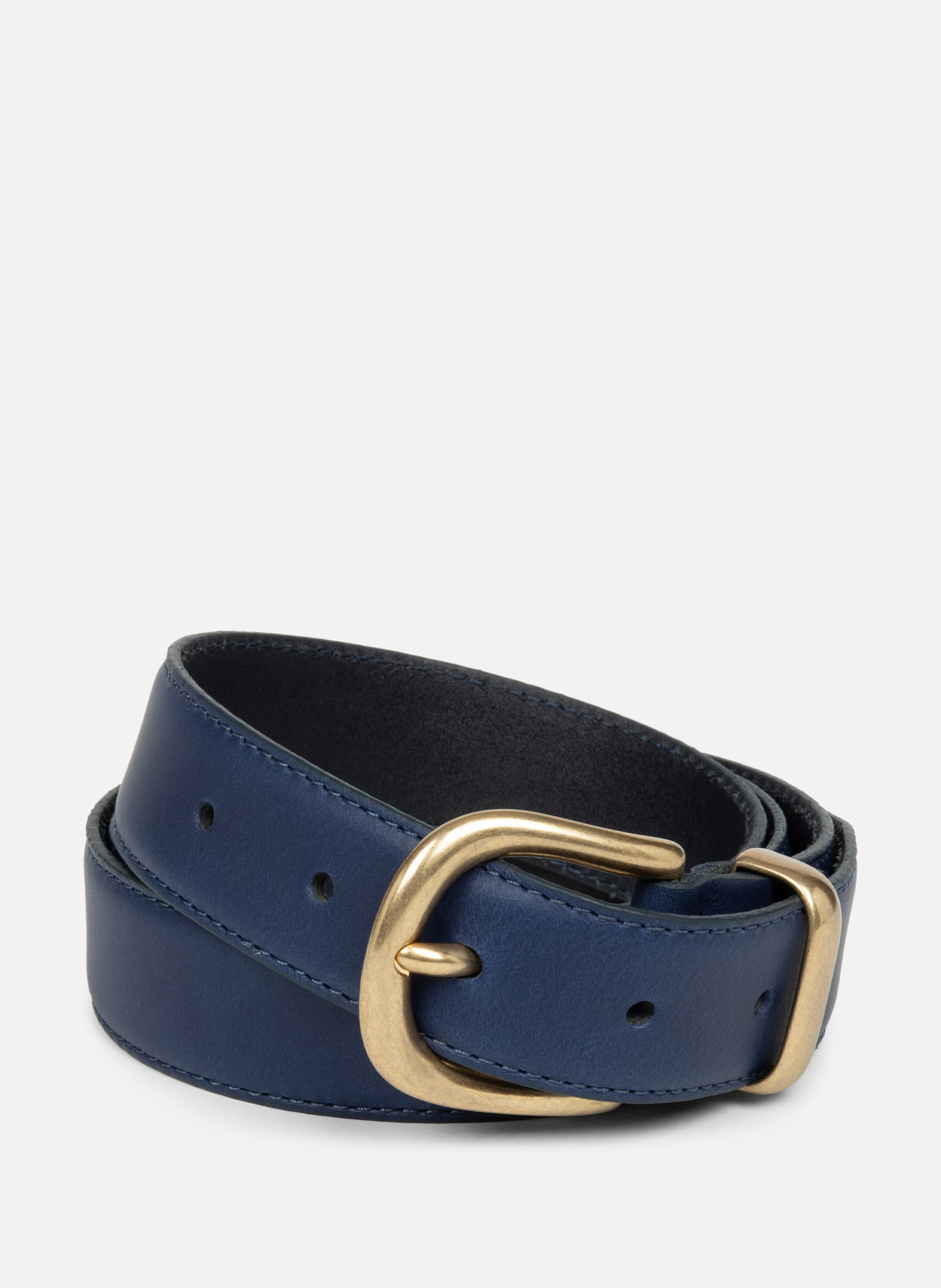 Ceinture - ceinture cuir lisse LANCASTER Bleu
