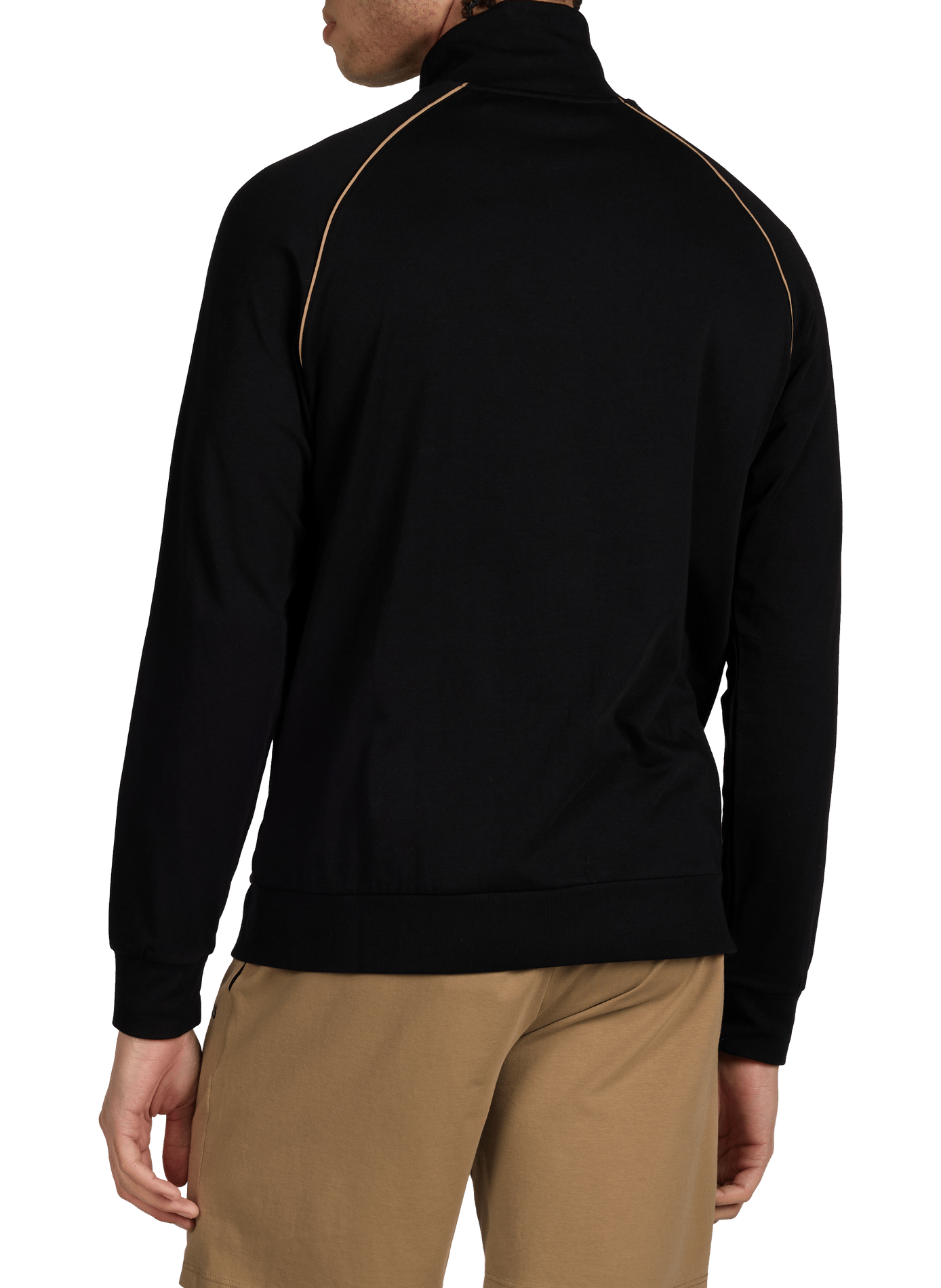 Veste à col montant en coton mélangé BOSS Black