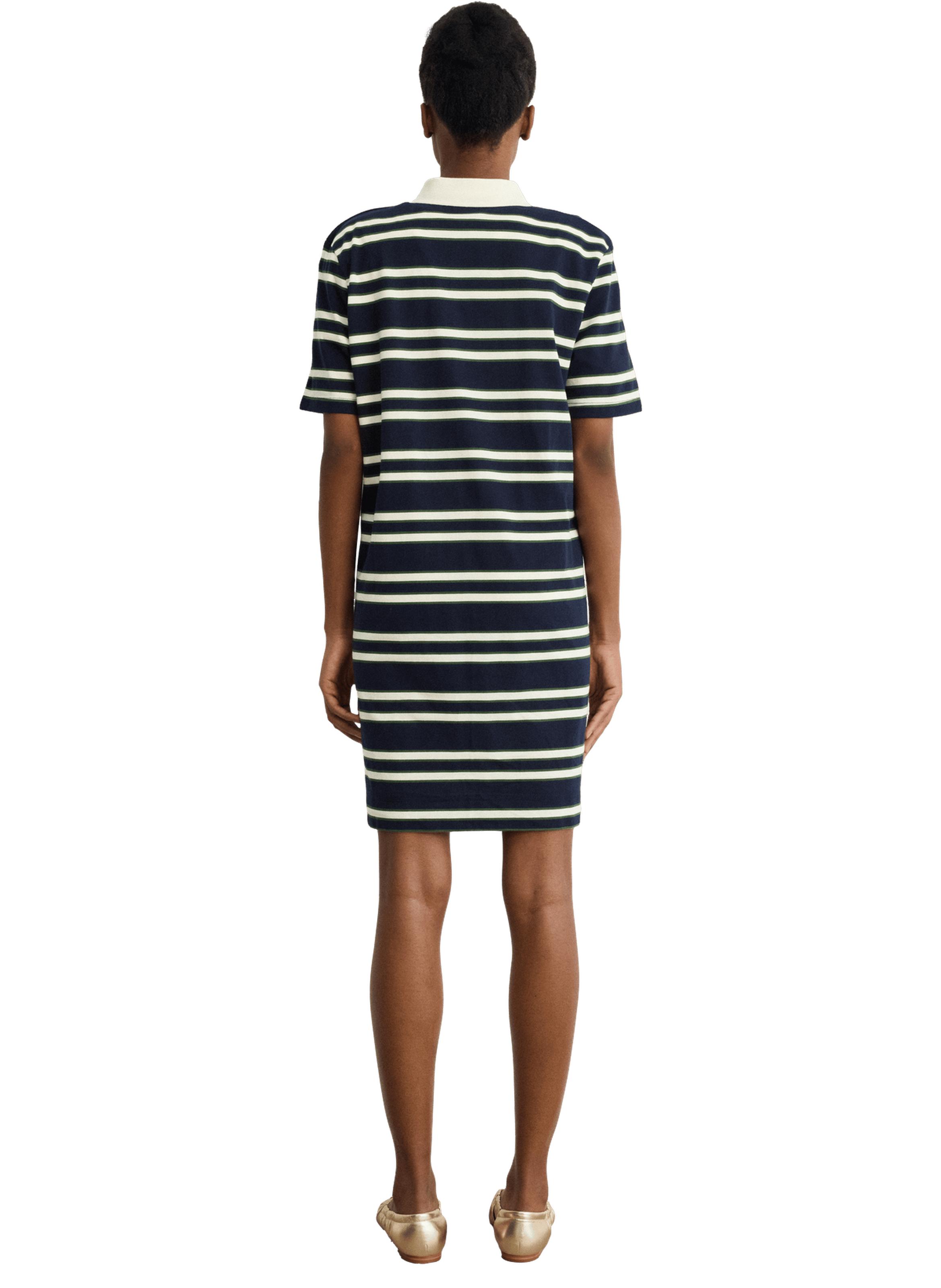 Robe polo à rayures - aissata PABLO Bleu