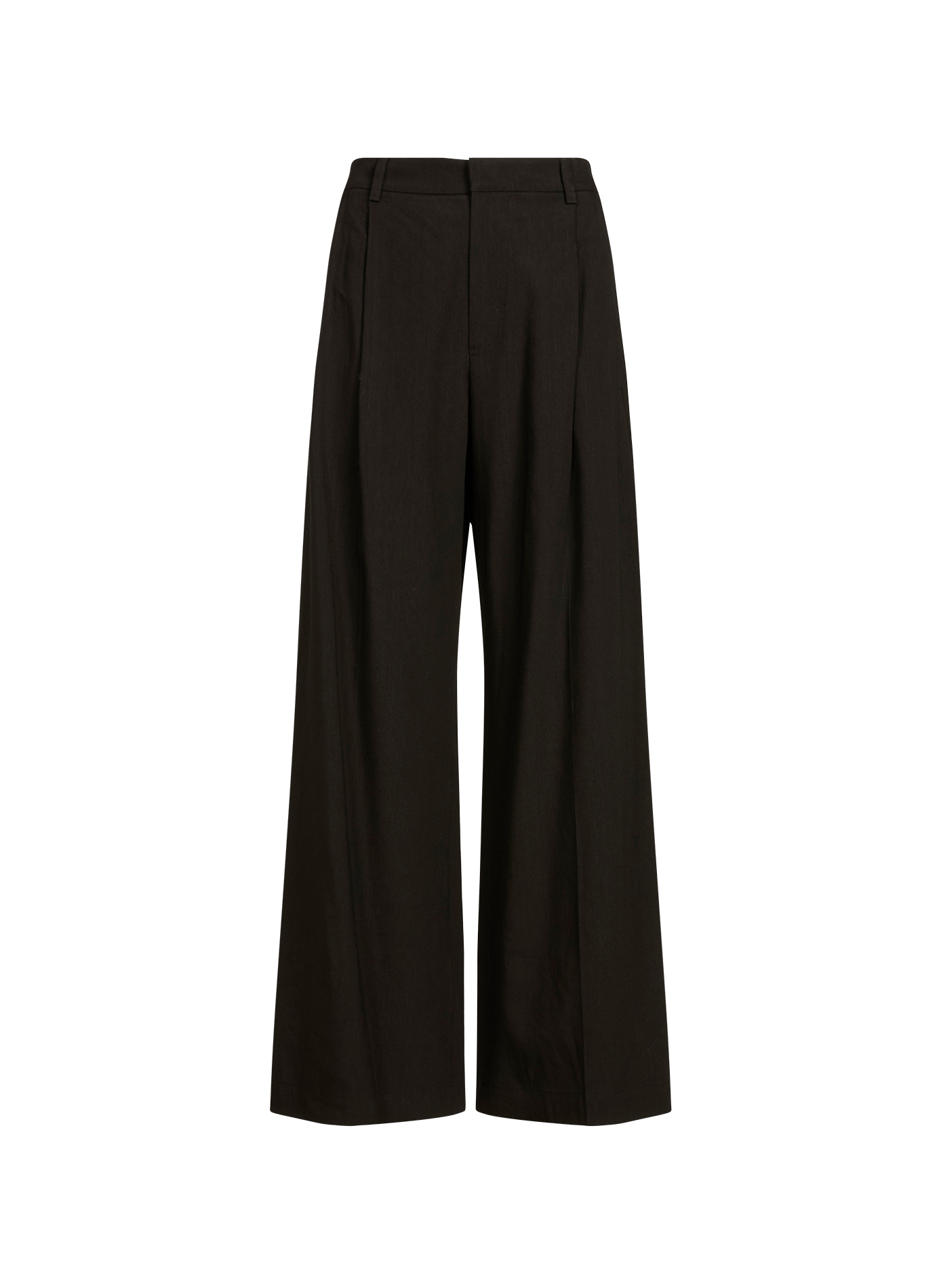 Pantalon palazzo Inside en lin TELA Noir
