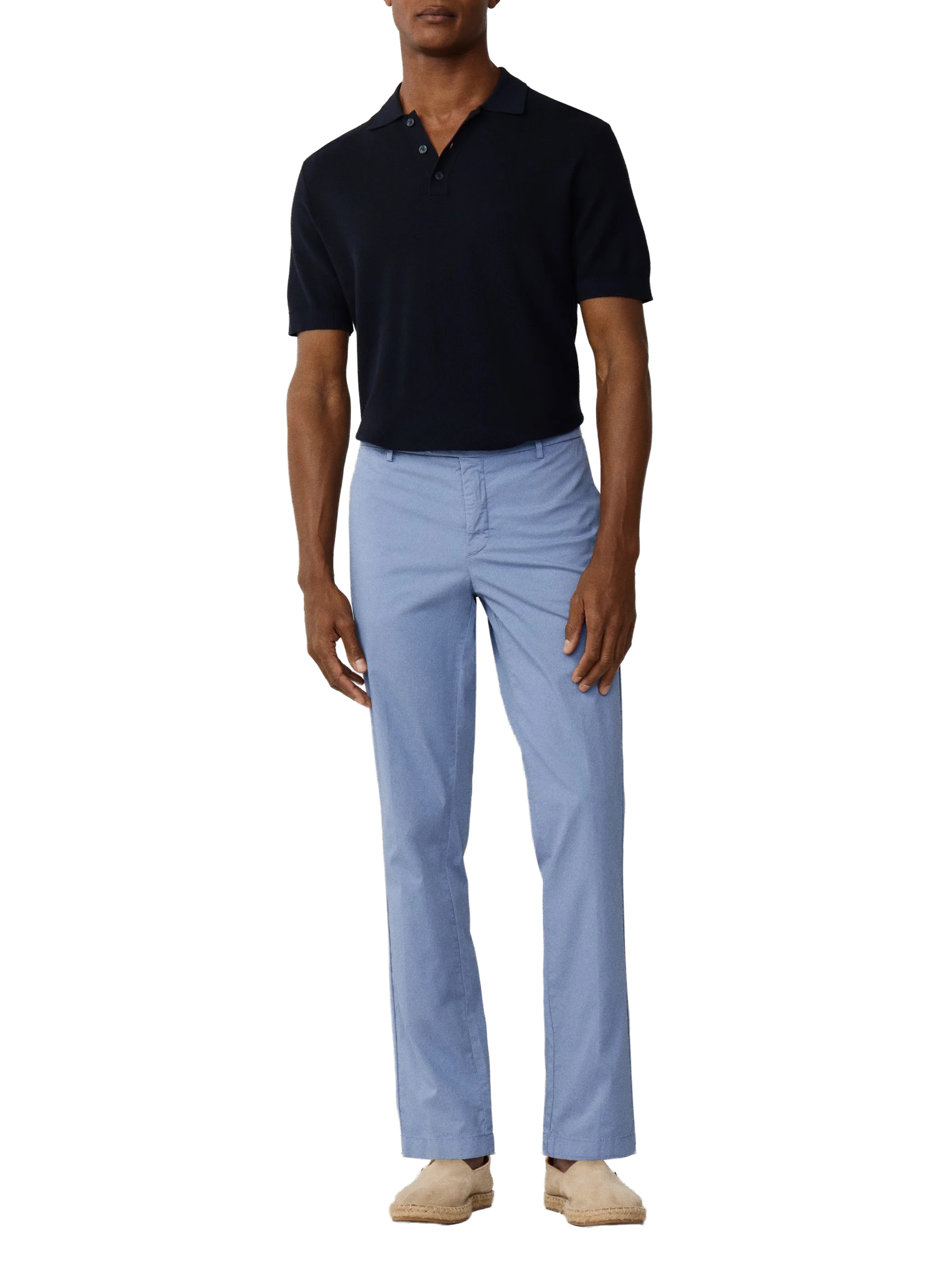 Pantalon chino slim Kensington en coton mélangé HACKETT Bleu