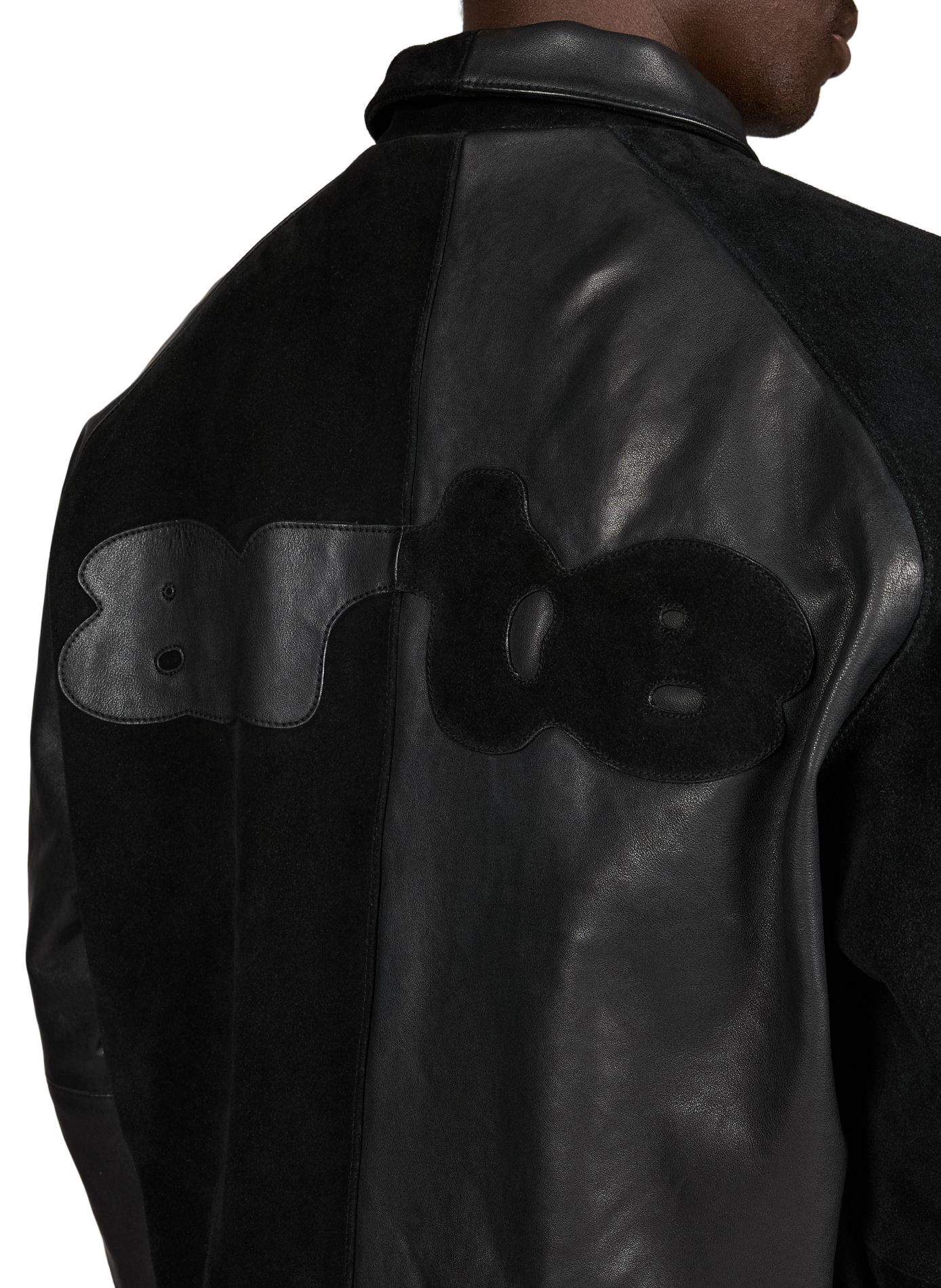 Blouson à logo en cuir ARTE ANTWERP Noir