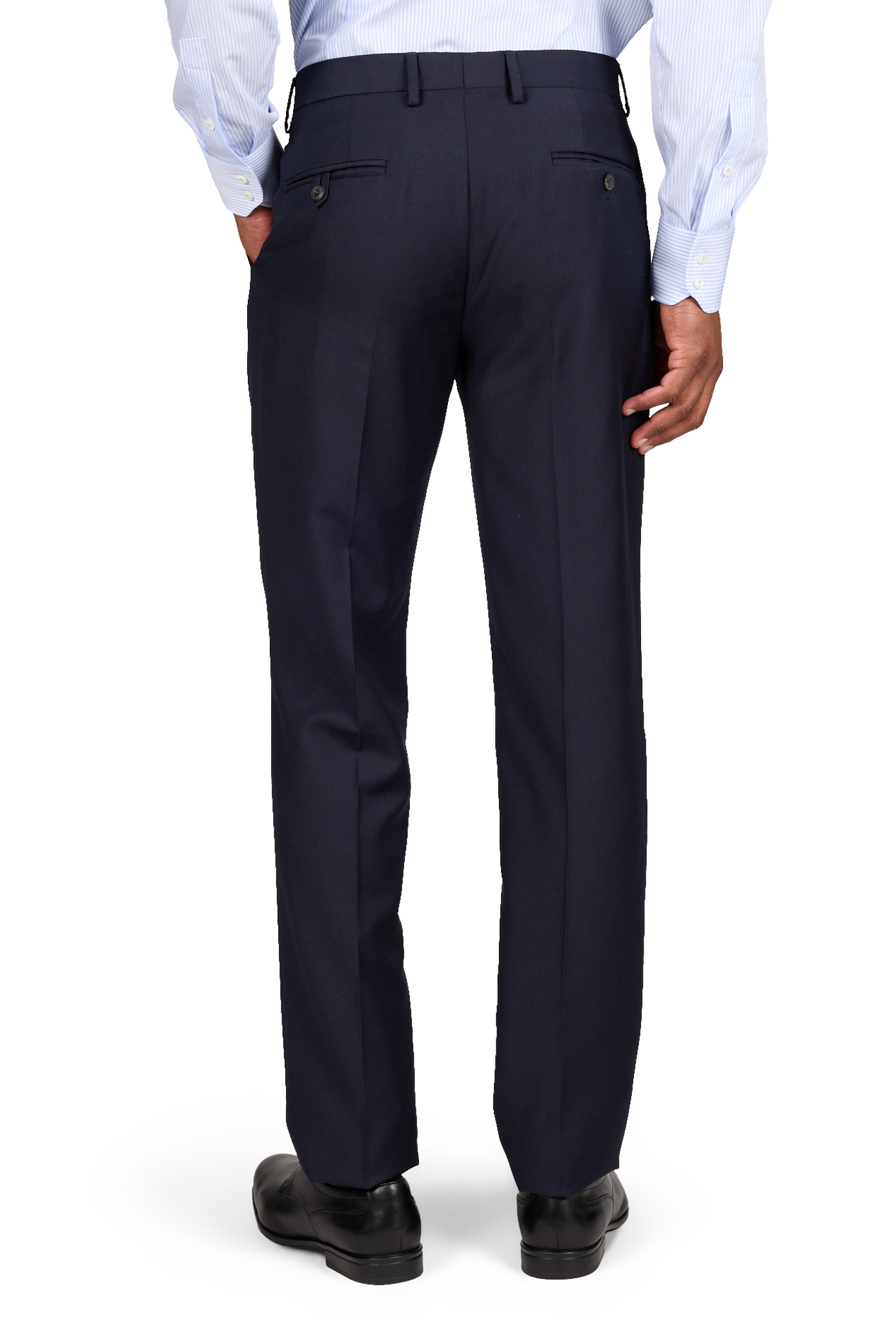 Pantalon de costume ajusté en laine HACKETT Bleu