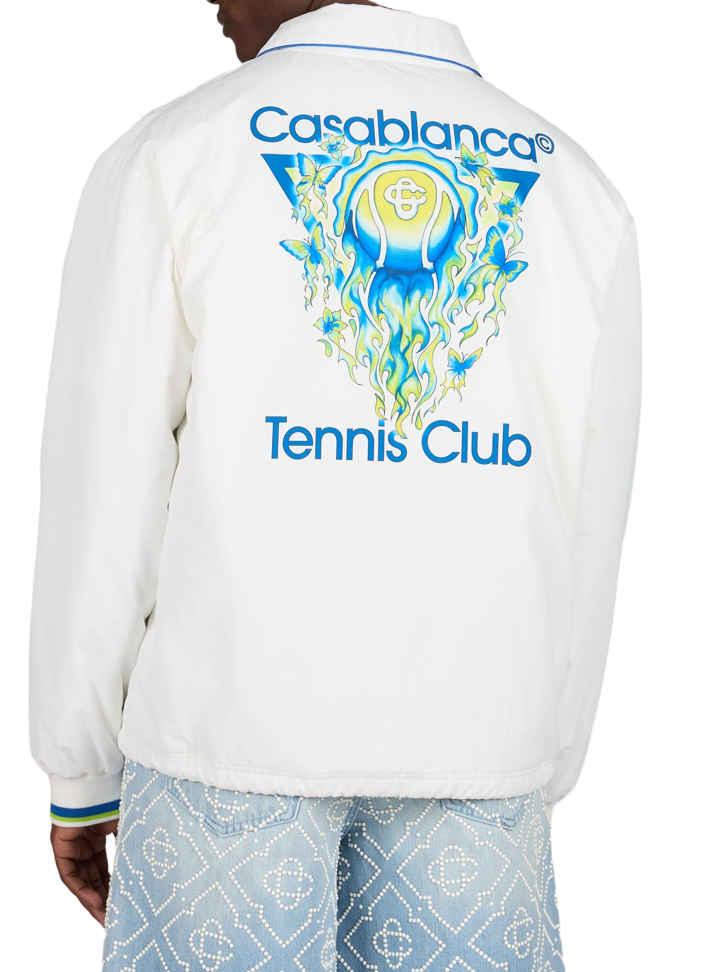 Veste imprimé Tennis Club CASABLANCA PARIS Blanc