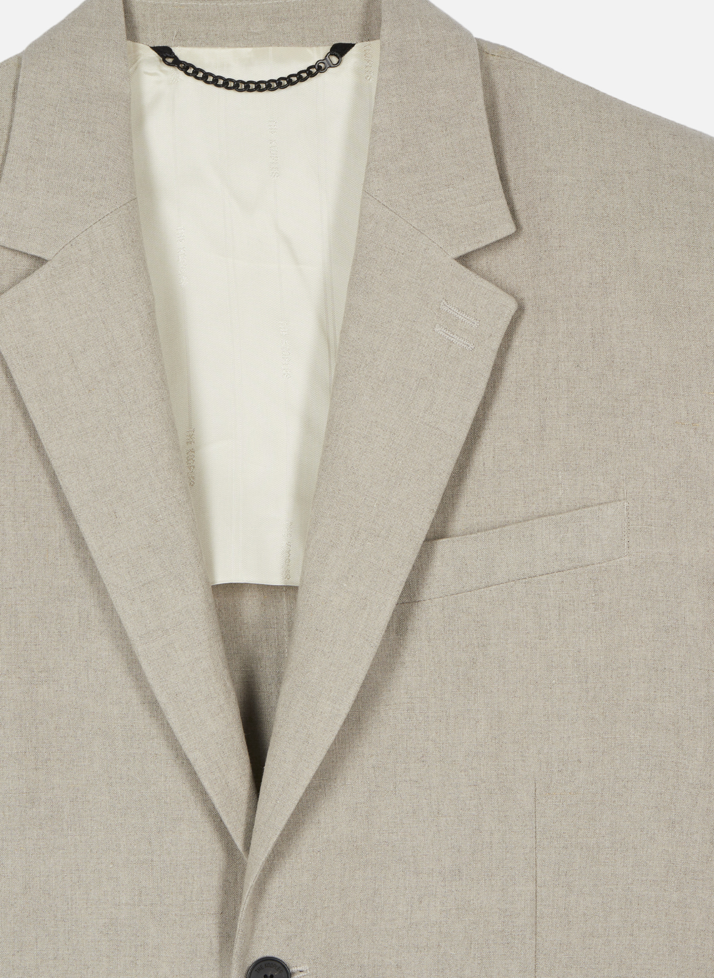 Veste de costume en lin THE KOOPLES Beige