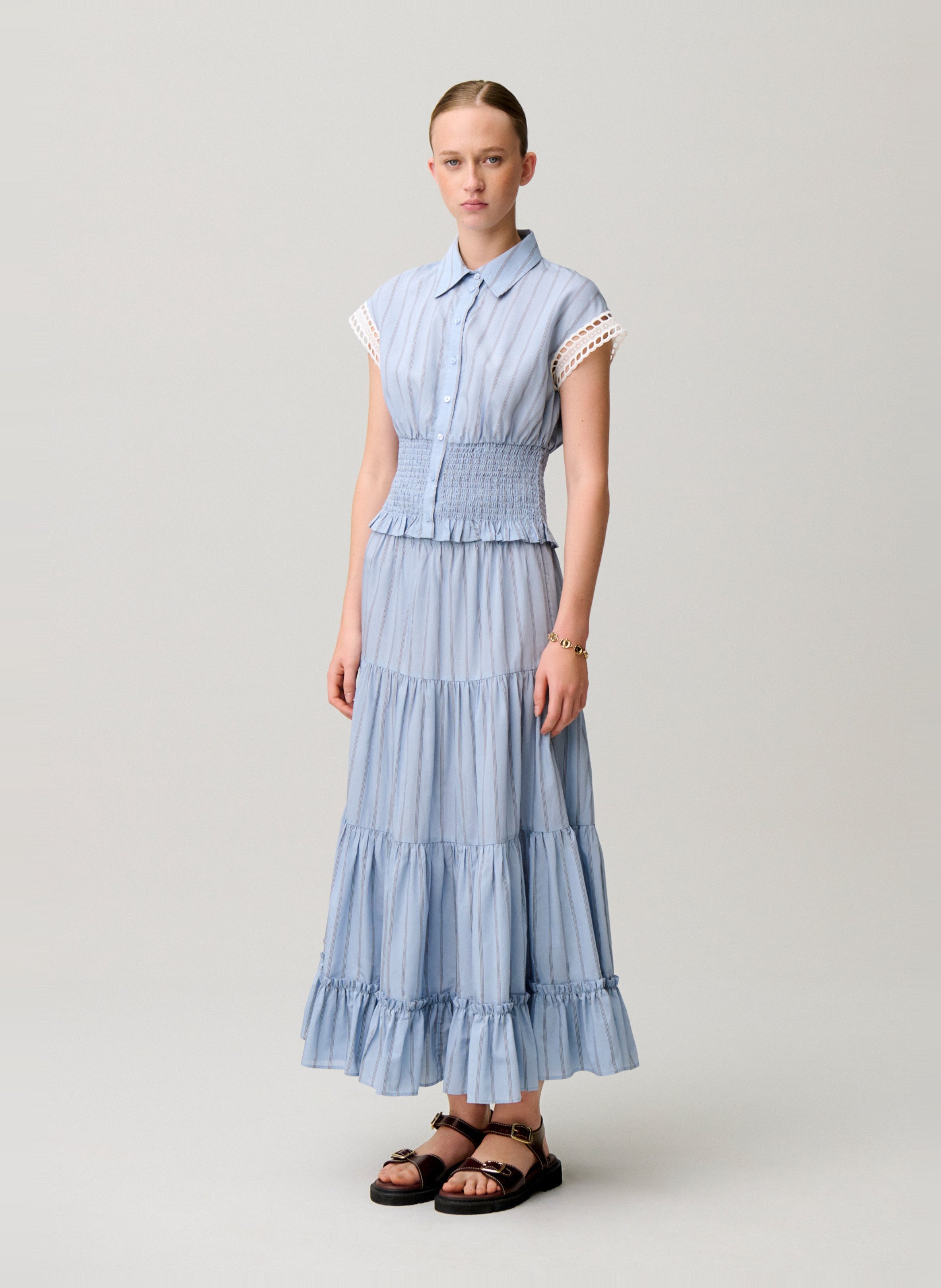 Chemise cintrée à rayures CLAUDIE PIERLOT Multicolore