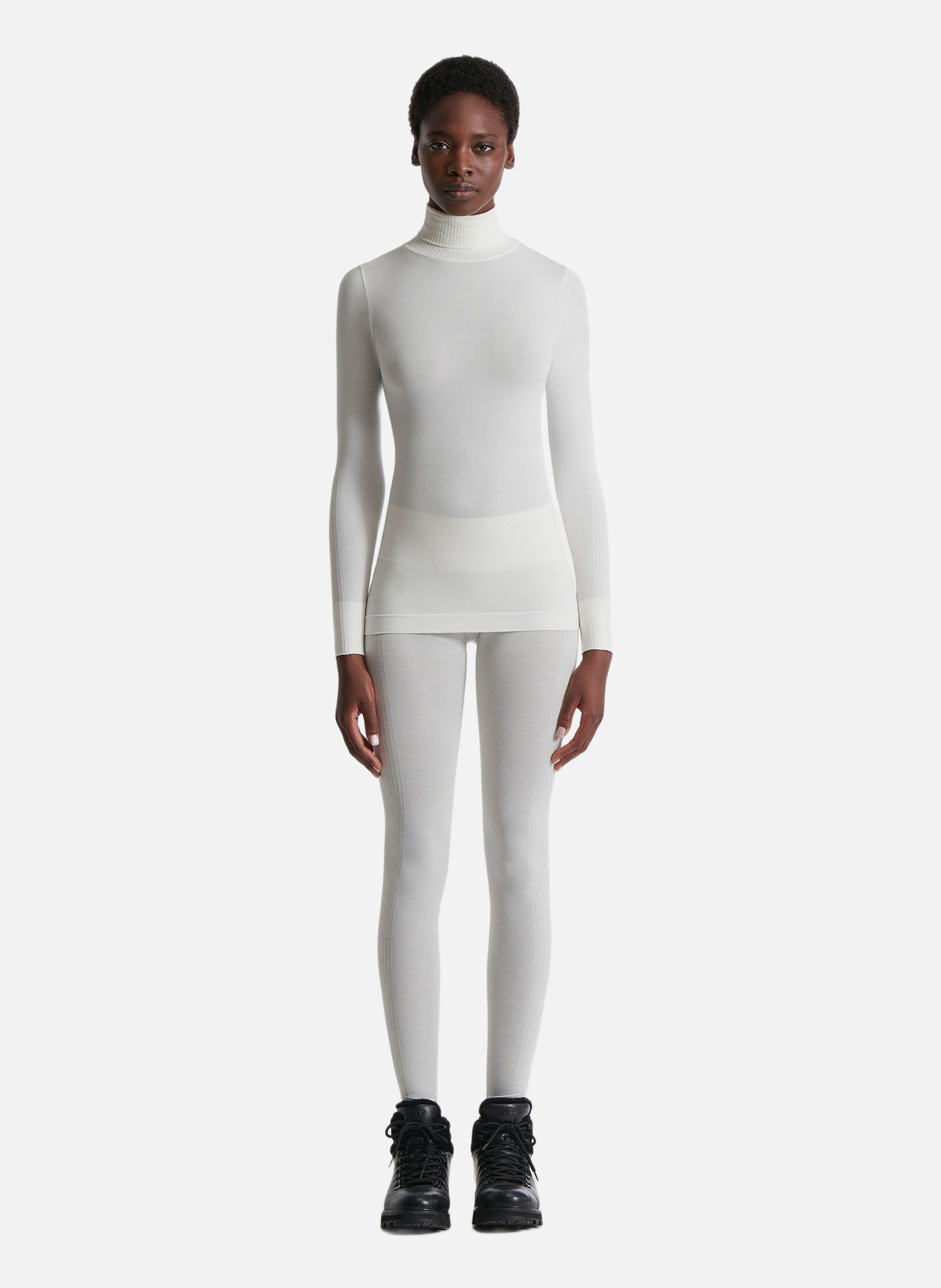 Sous pull alisier col roulé coupe regular Blanc FUSALP