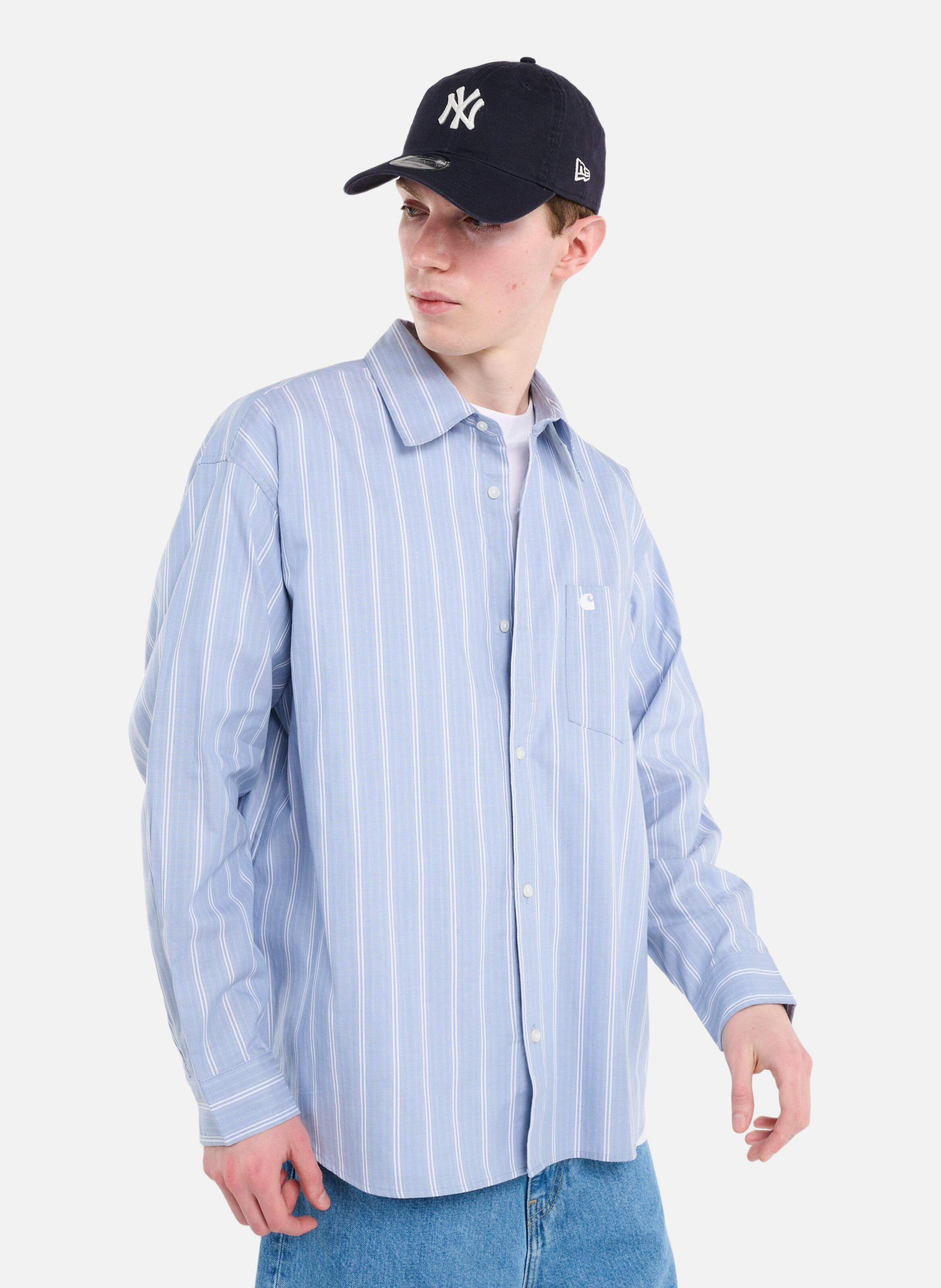 Chemise l/s beale shirt CARHARTT WIP Bleu