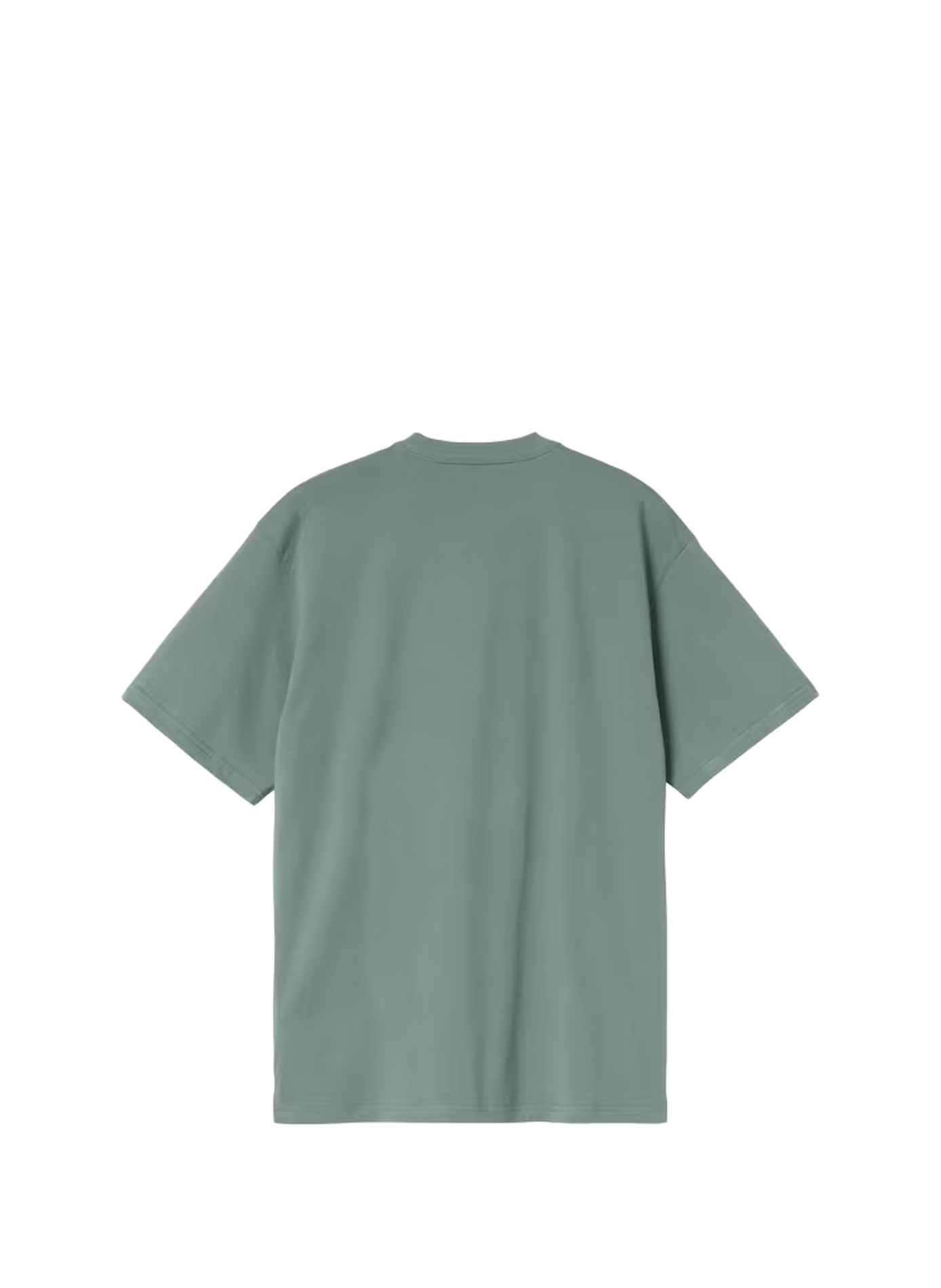 Straight T-shirt with embroidered logo in cotton CARHARTT WIP Green