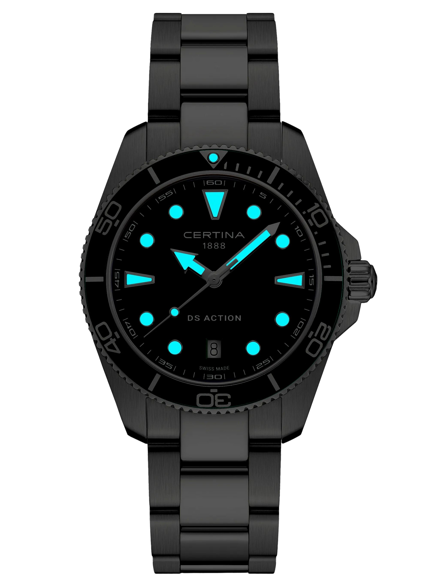 Montre automatique DS ACTION en acier inoxydable CERTINA Vert