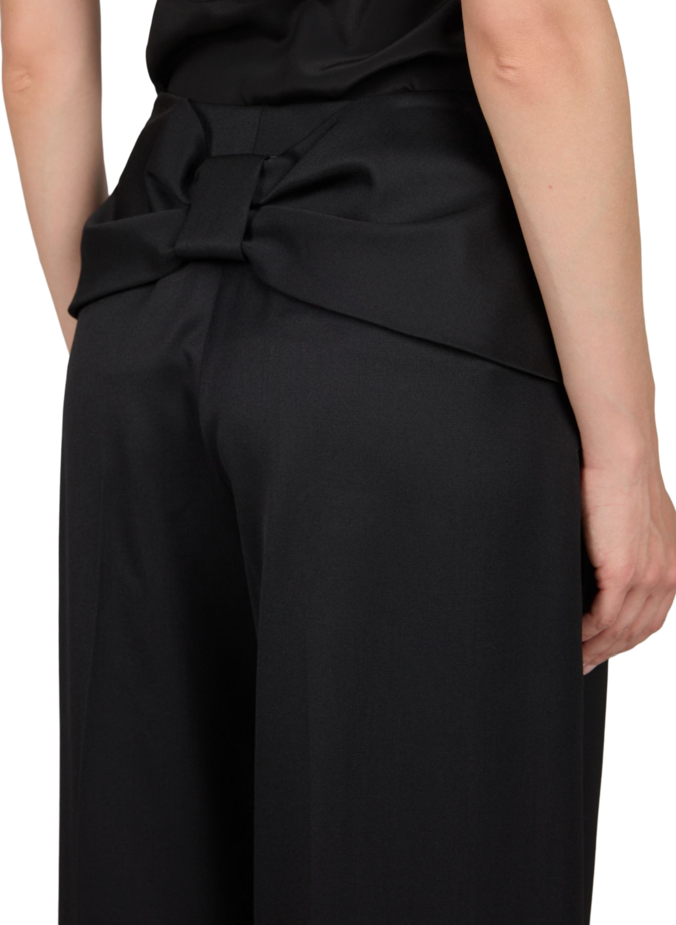 Pantalon large à noeud SIMONE ROCHA Noir