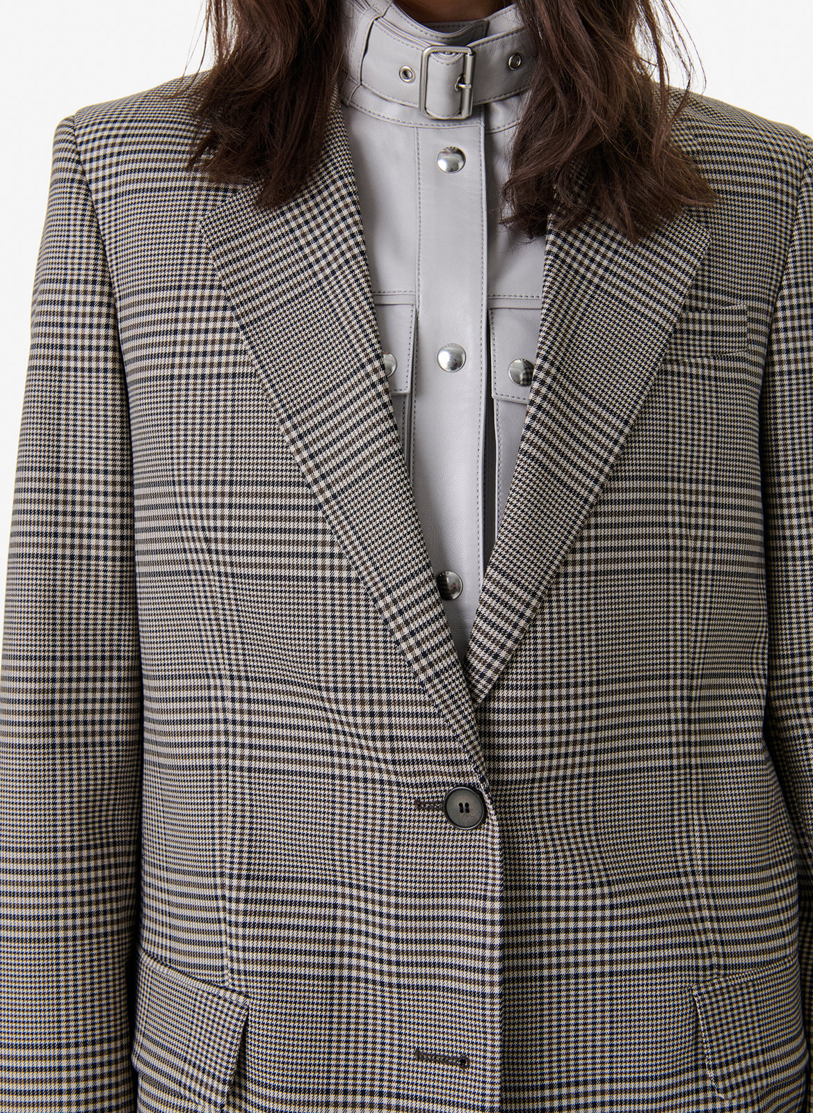Veste tailleur droite imprimée kelio IRO Marron