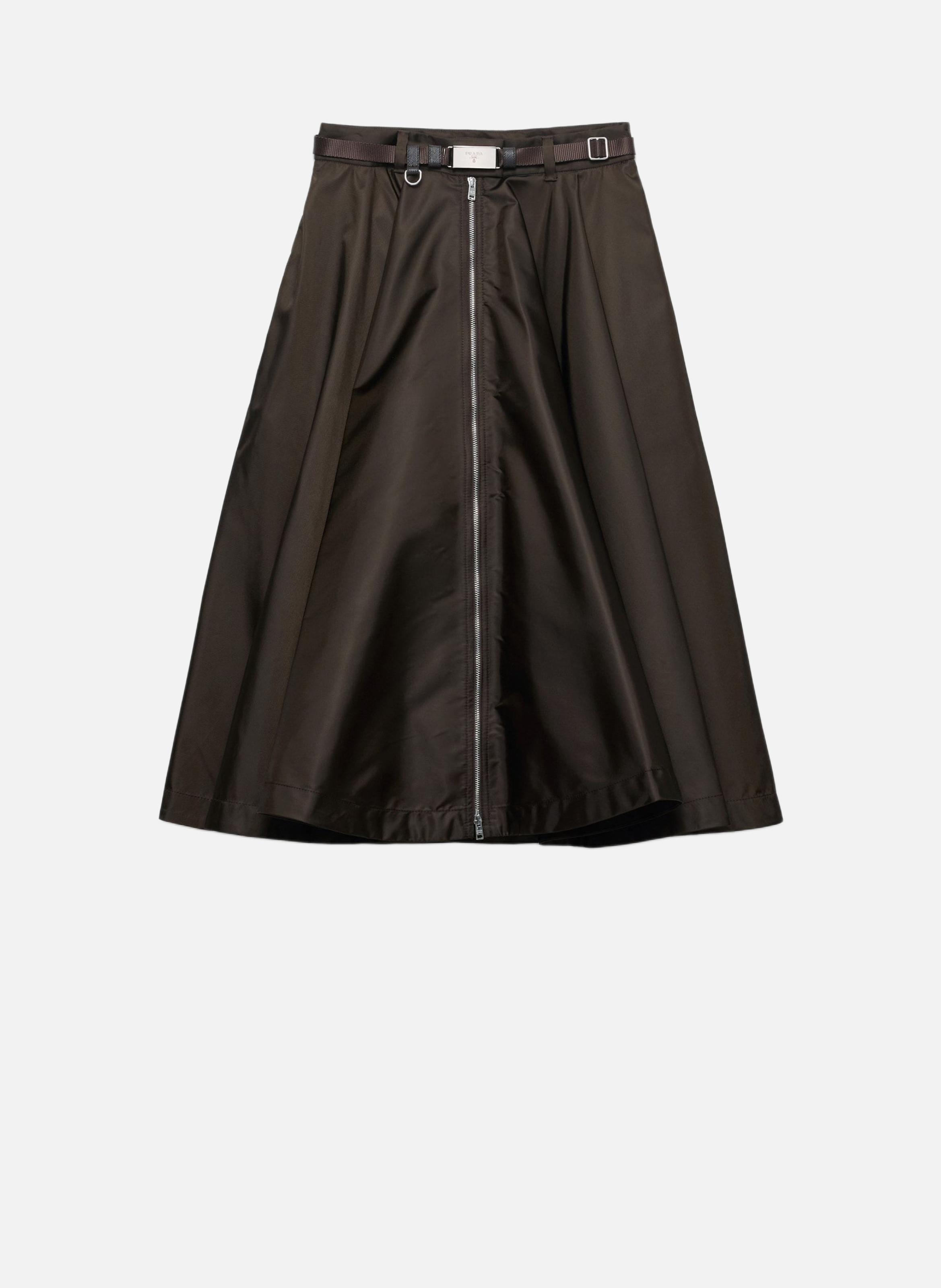 Jupe en re-nylon PRADA Marron