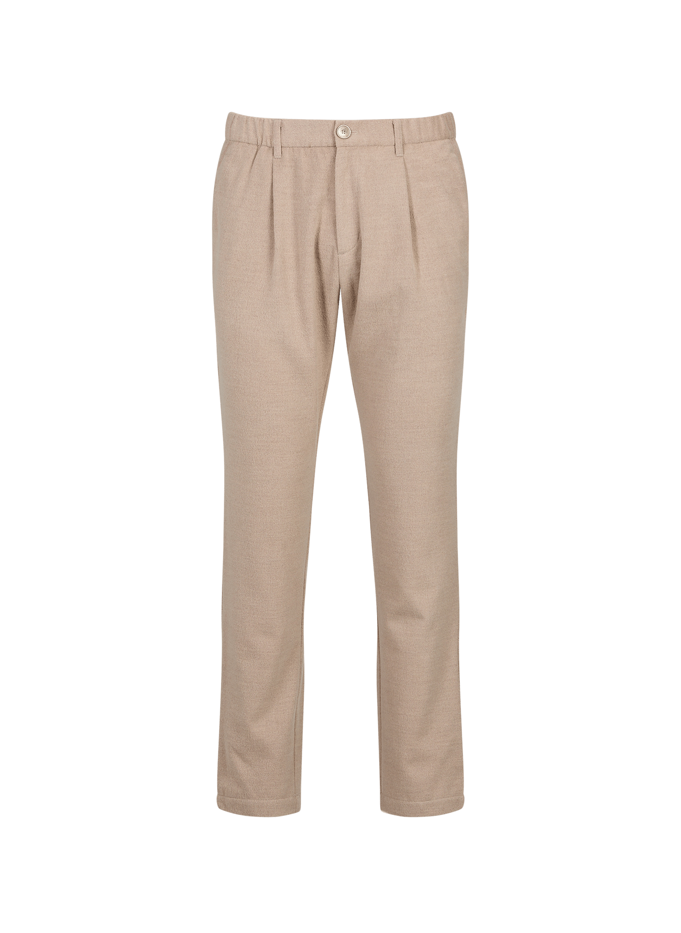 Pantalon droit effet duveteux HERNO Beige